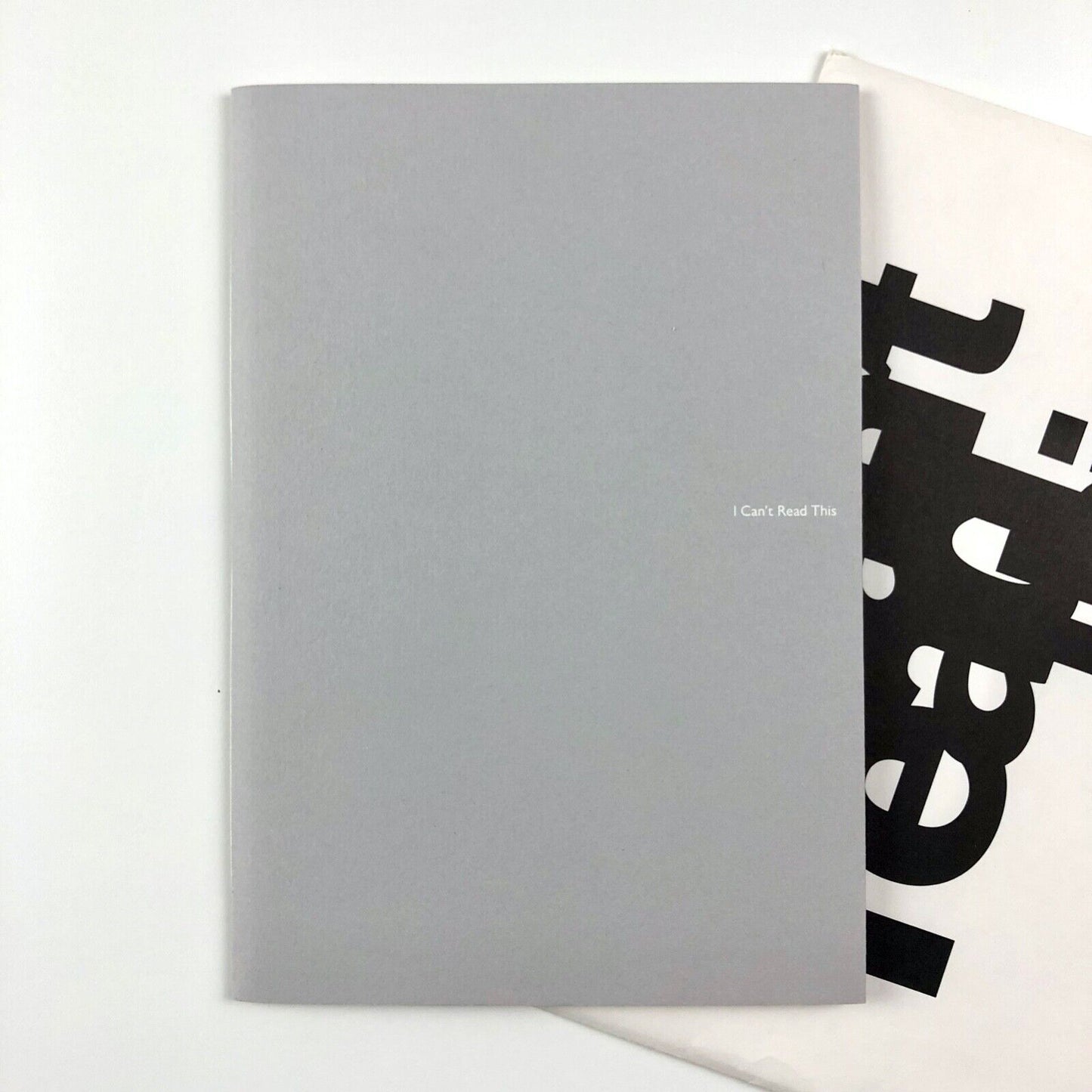 I Can’t Read This and I Designed This by M. Skjei 1994 - chapbook and envelope