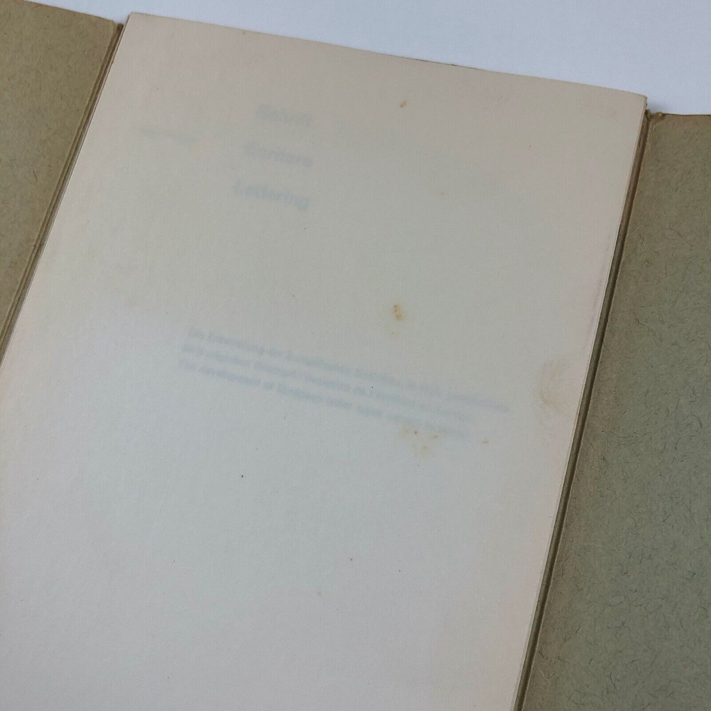 Schrift Ecriture Lettering by Adrian Frutiger | 1951 text by Alfred Willman
