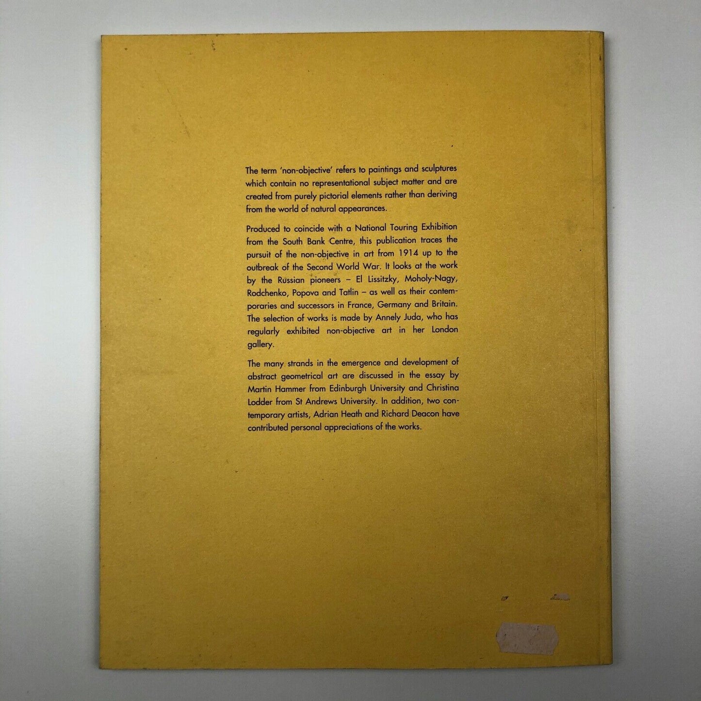 The Non-Objective World, South Bank Centre | Exhibition catalogue, 1992