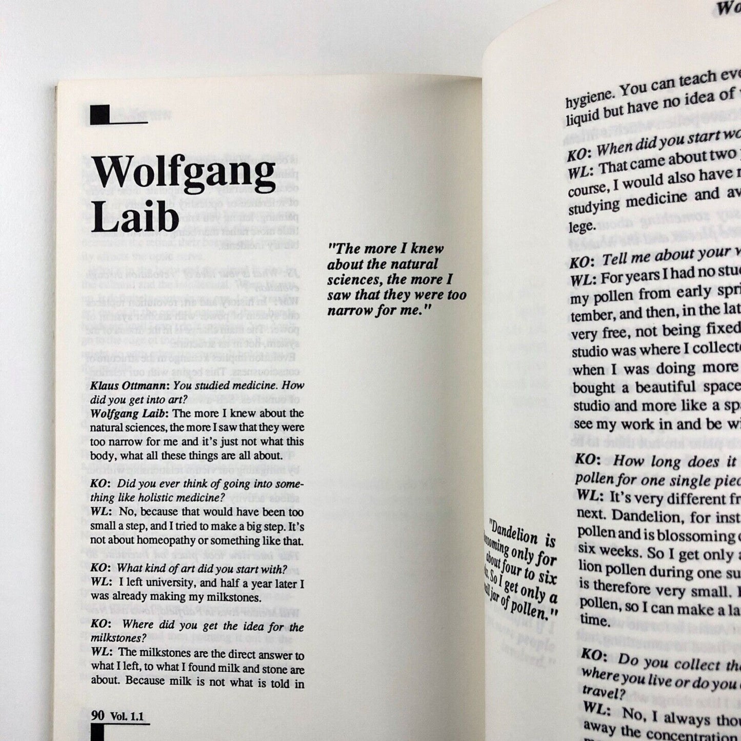 Journal of Contemporary Art. Volume 1 Number 1 First Issue Spring 1988 eds. Philip Pocock and John Zinsser