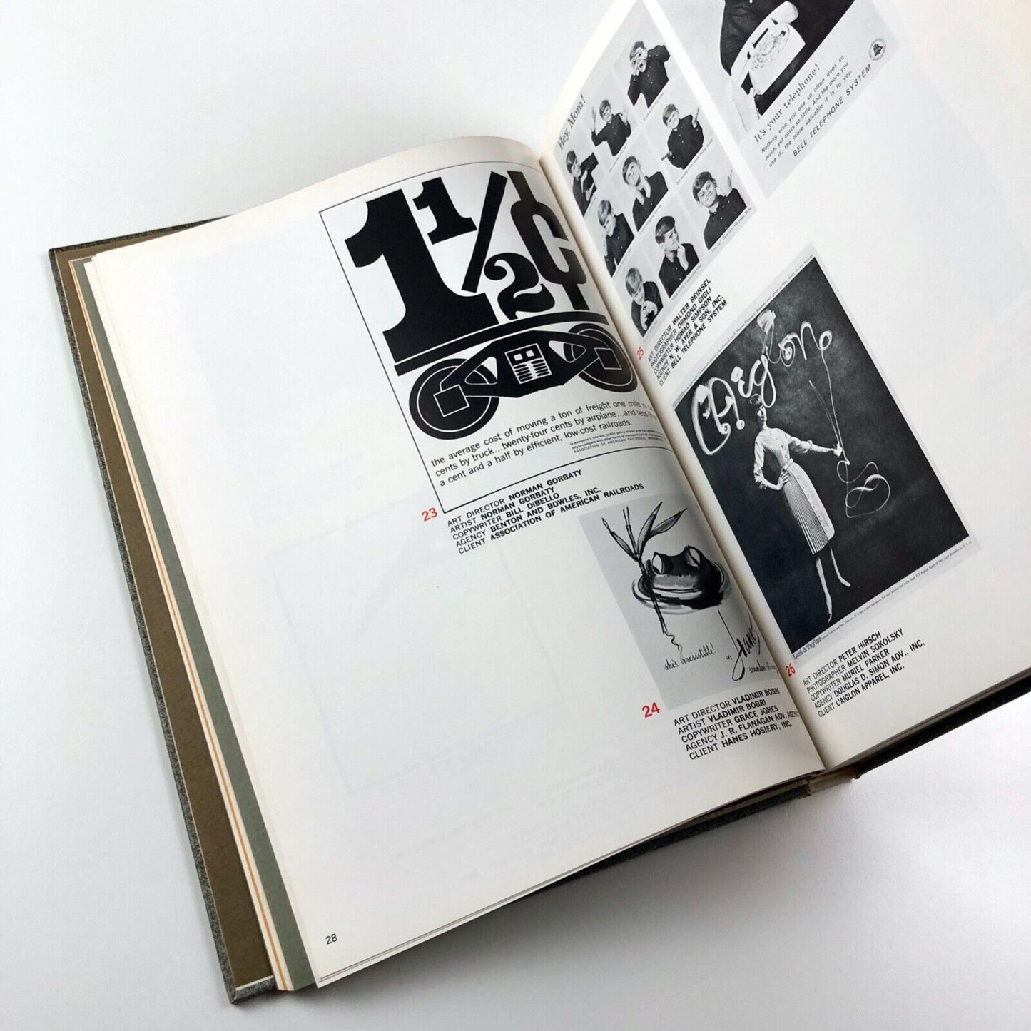 40th Annual of Advertising and Editorial Art of the Art Directors Club of New York | Edited by Robert M. Smith. Farrar, Strauss & Cudahy, New York, 1961