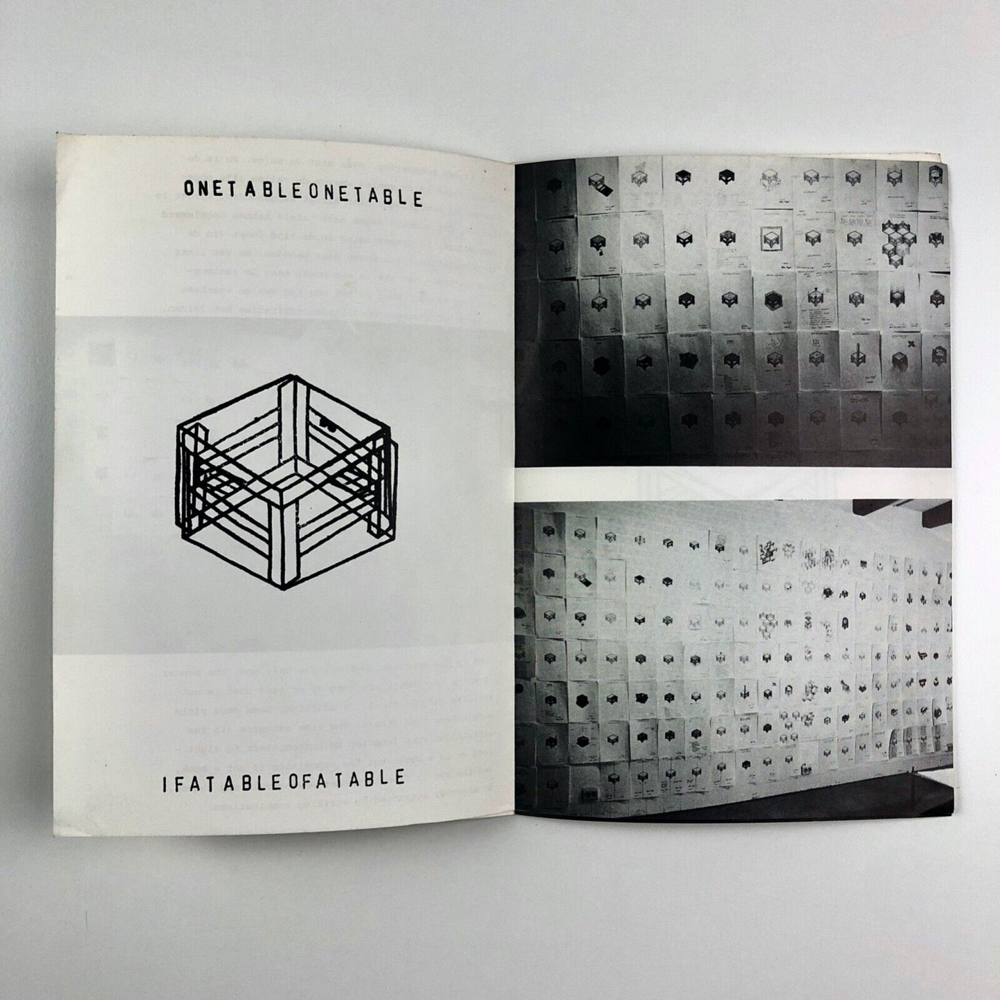 Leaflet for Robin Crozier: Table-project rubber 4 (1981) no 1, Jan to April signed