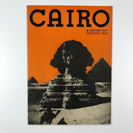 Cairo type specimen | Intertype Corporation Brooklyn New York 1933?