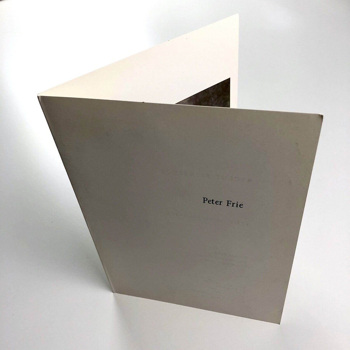 Peter Frie | Private view invitation card | New Art Centre, London 1989