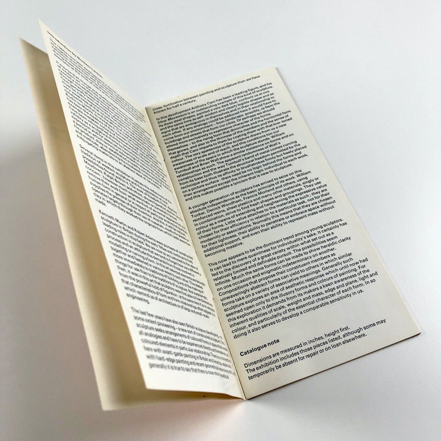 Sculpture 60-67 from the Arts Council collection 1968 | Booklet, designed by Gordon House