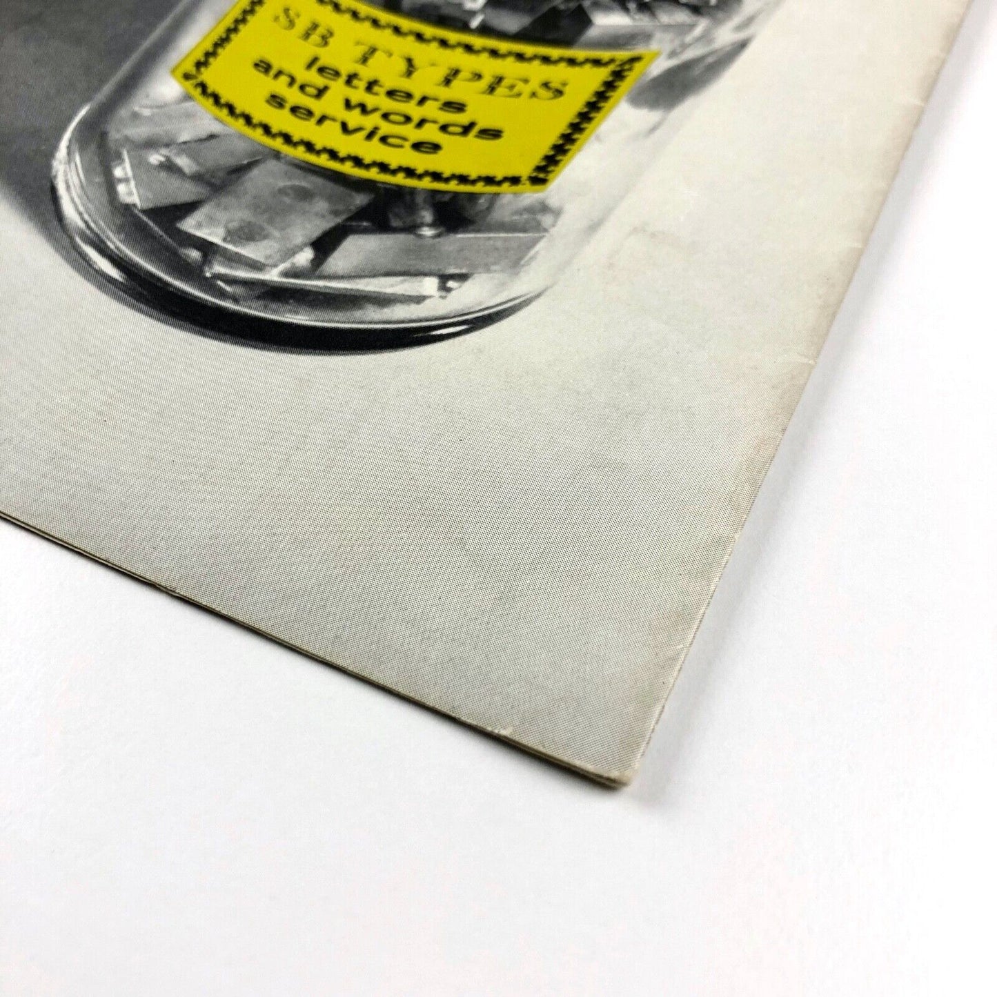Stephenson Blake type specimen leaflet | SB Types letters and words service, undated