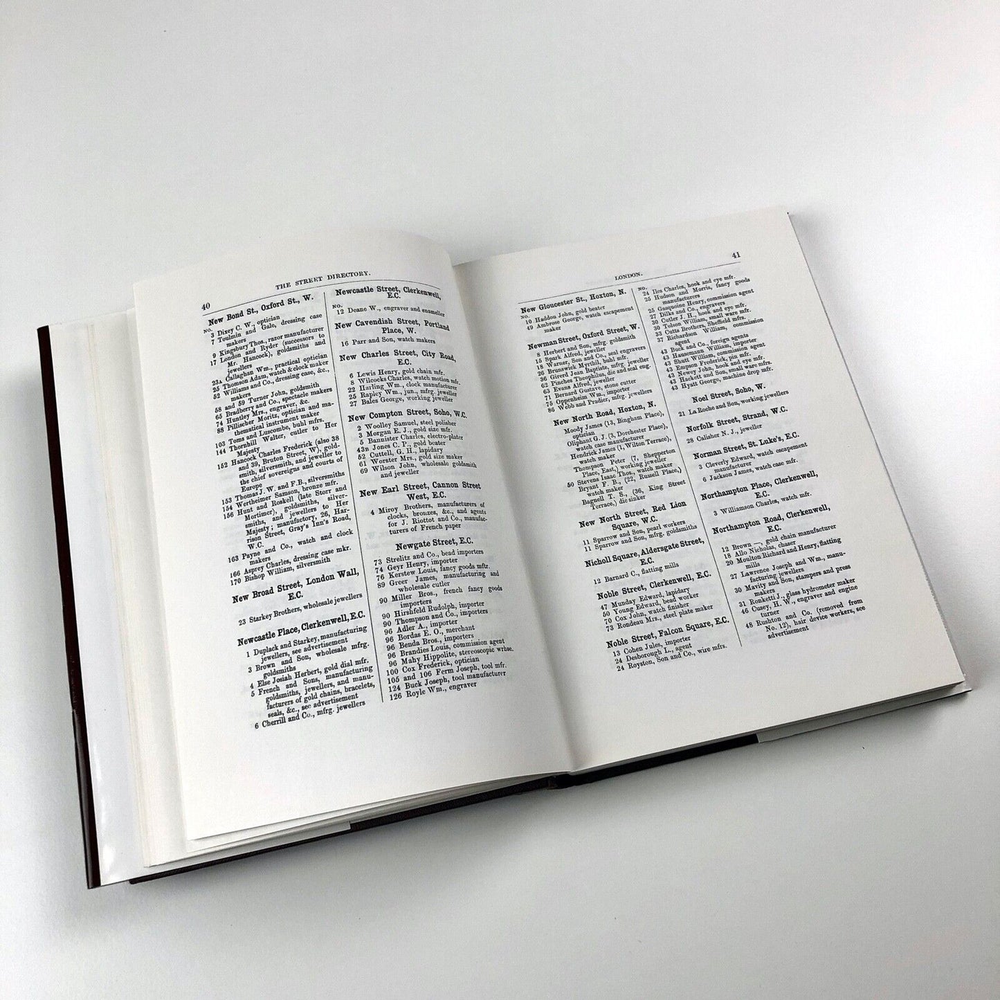The London Wholesale, Manufacturing, and Retail Goldsmiths, Jewellers, Watch Makers, Opticians, and Cutlers’ Directory 1861 | 1996 Facsimile