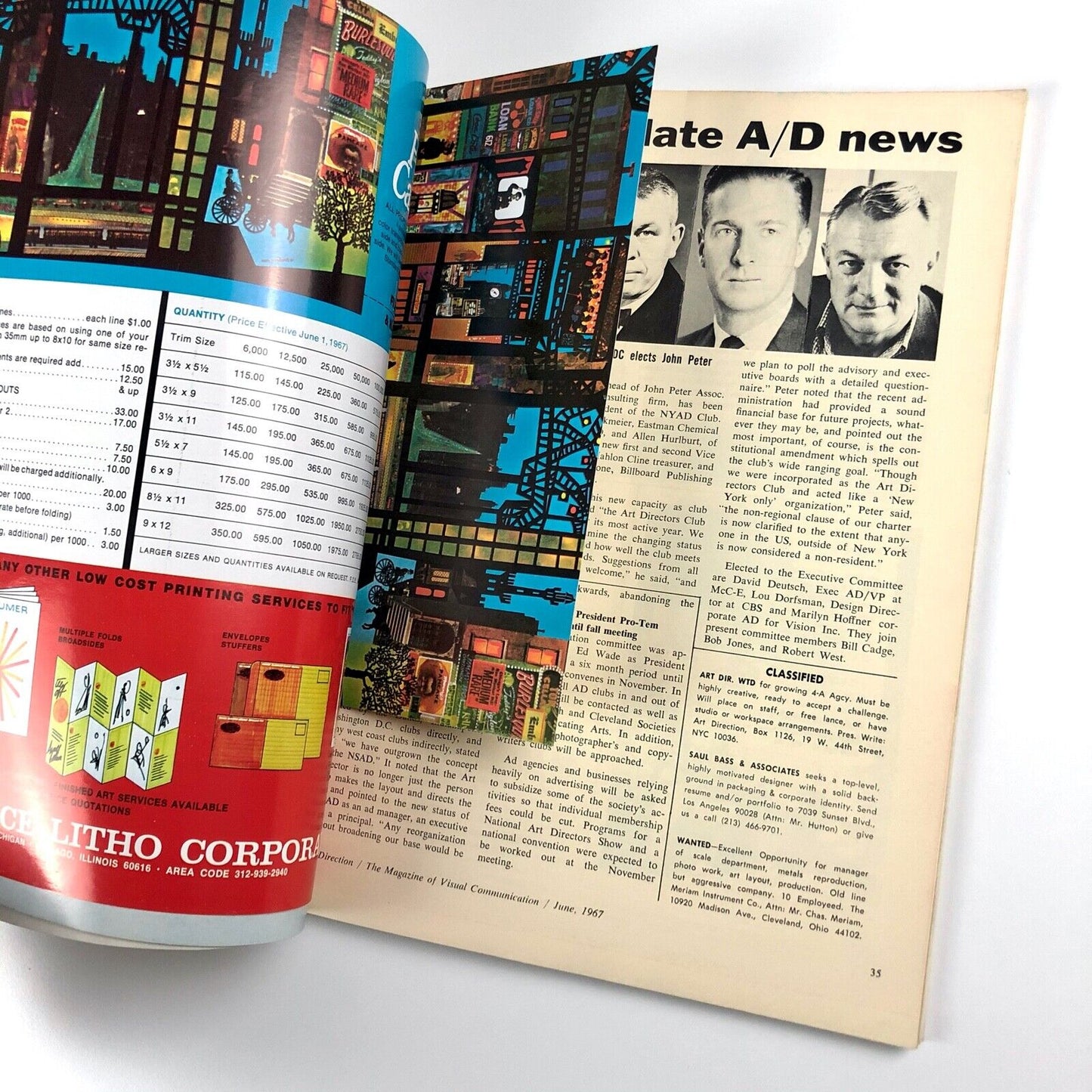 Art Direction Magazine of Visual Communication | June 1967 | Crawford Dunn quote
