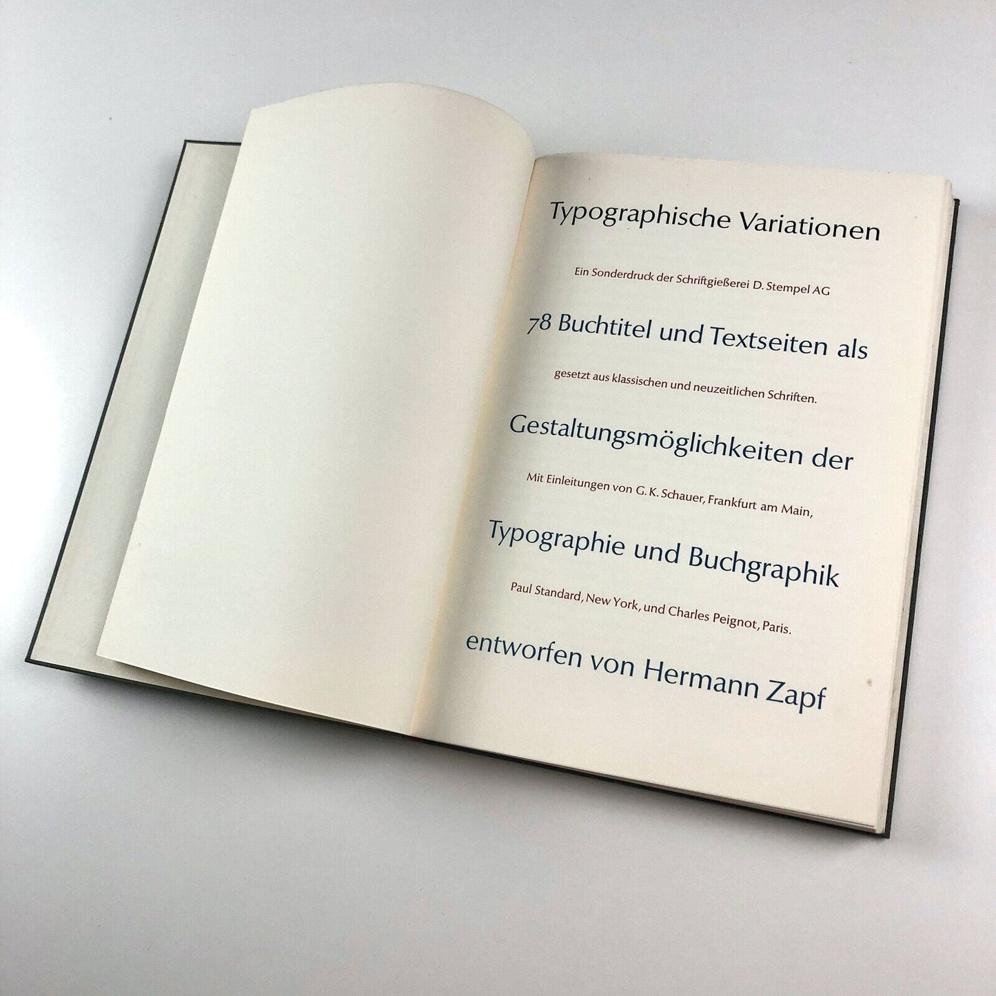 Typographische Variationen by Herman Zapf, 1963