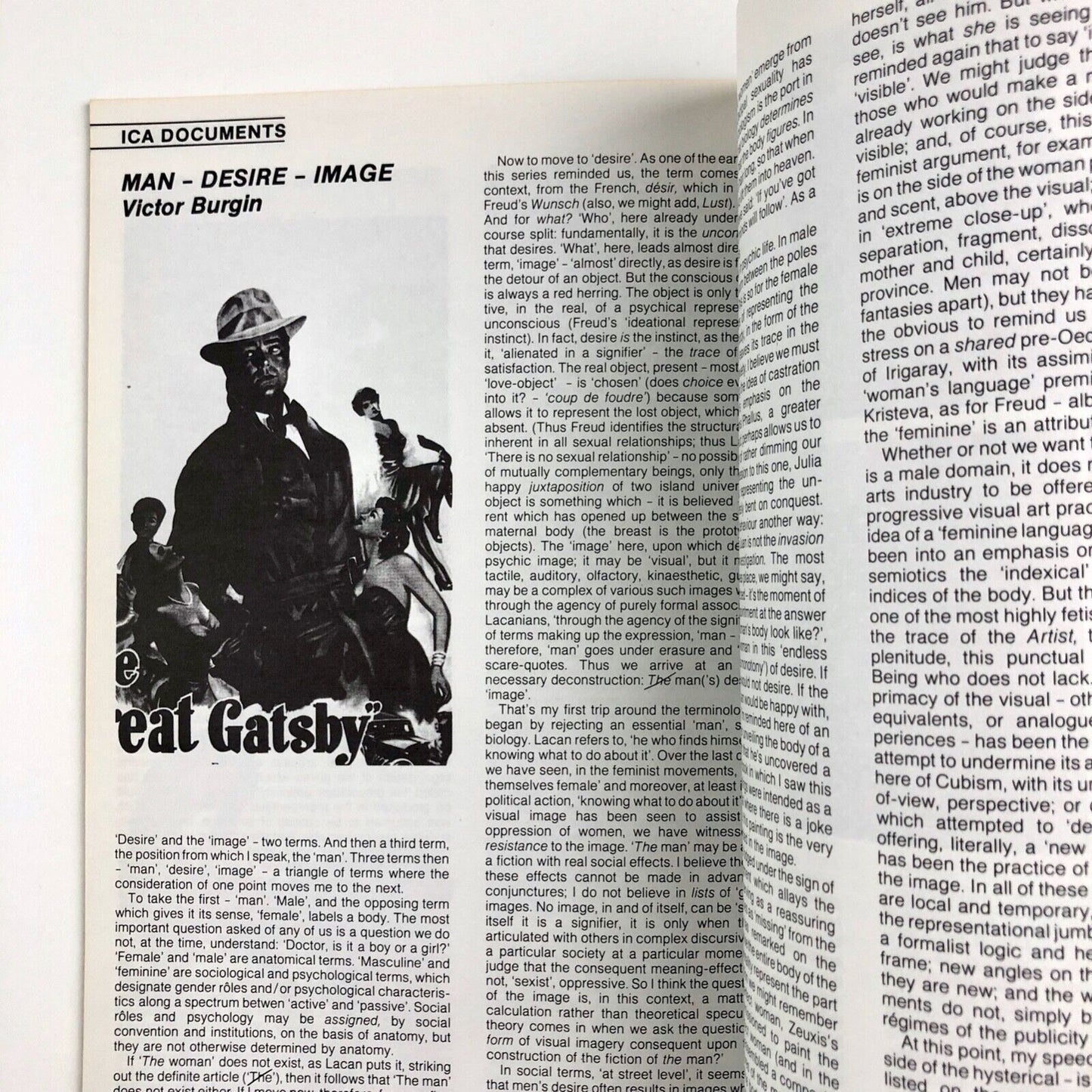 ICA Documents 1. Desire | edited by Lisa Appignanesi 1984 Institute of Contemporary Arts ICA