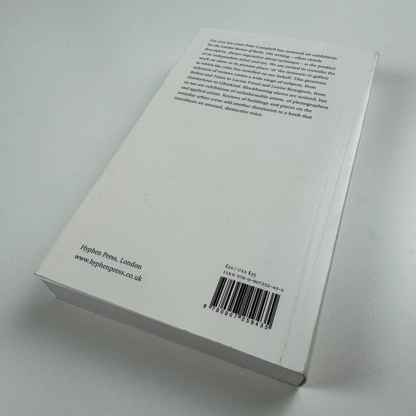 Peter Campbell At … writing, mainly about art, from the London Review of Books | Hyphen Press, 2009