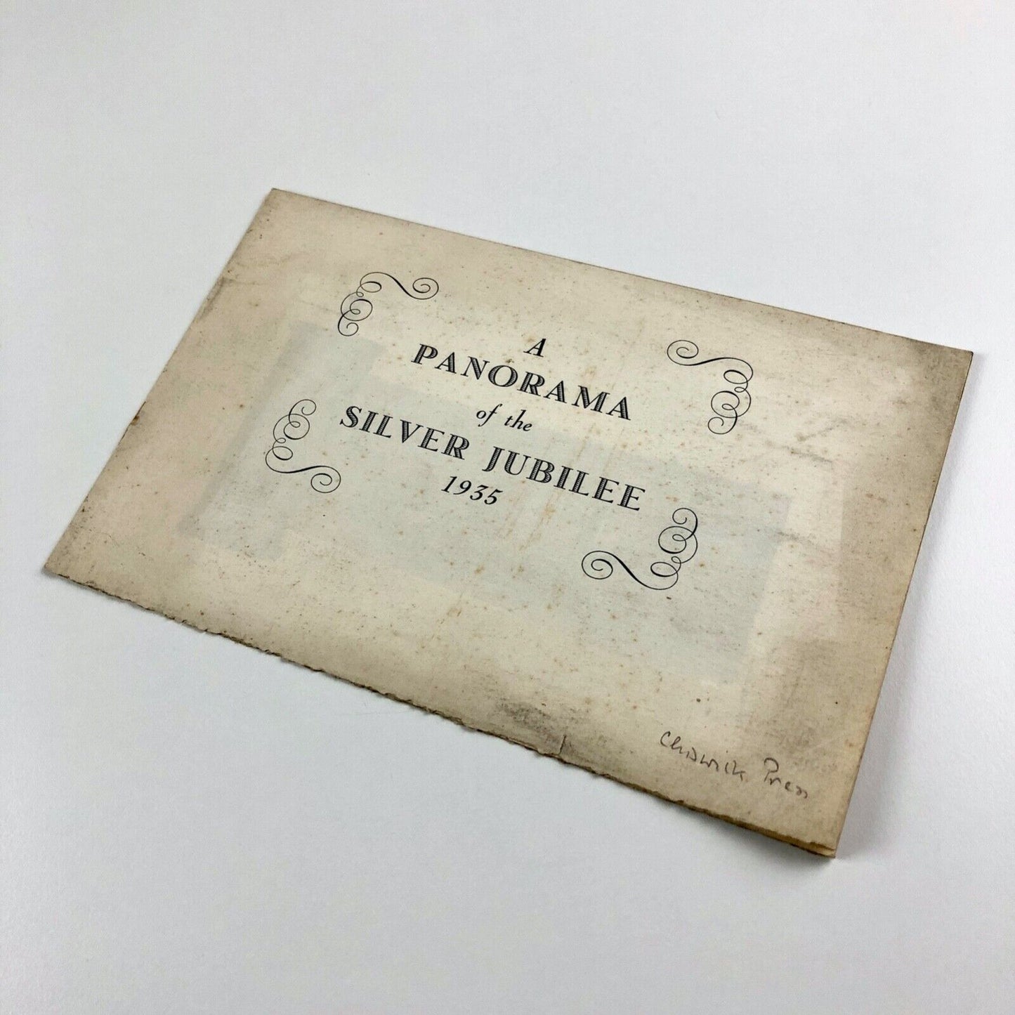 Promotional leaflet for: A Panorama of the Silver Jubilee 1935 | James Rimmell
