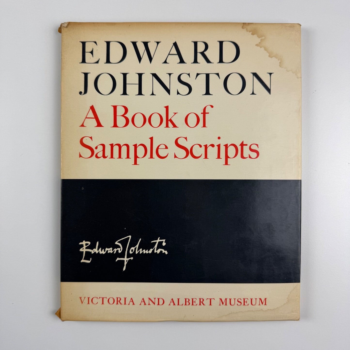 A Book of Sample Scripts by Edward Johnston | HMSO/Victoria and Albert Museum, 1966