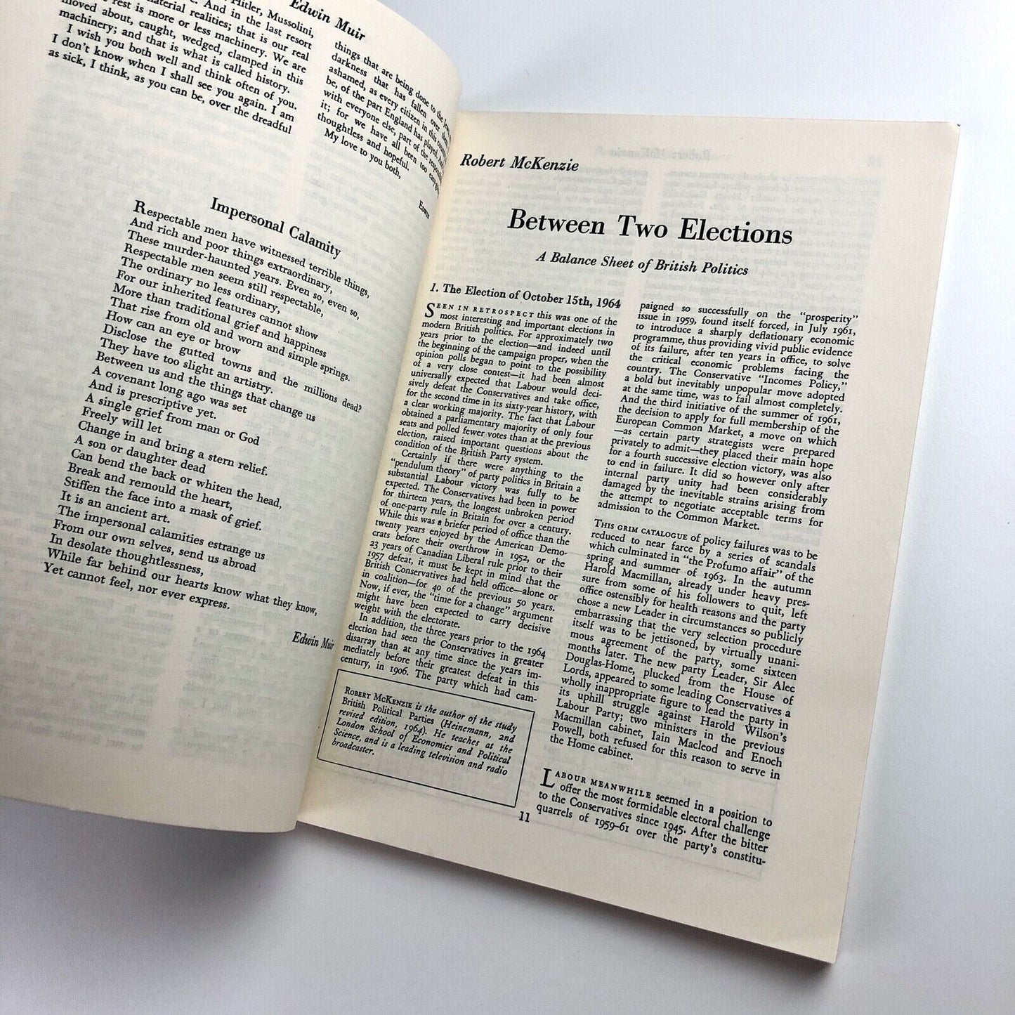 Encounter magazine Volume XXVI, No.1 Jan 1966 | article on concrete poetry by Edward Lucie-Smith