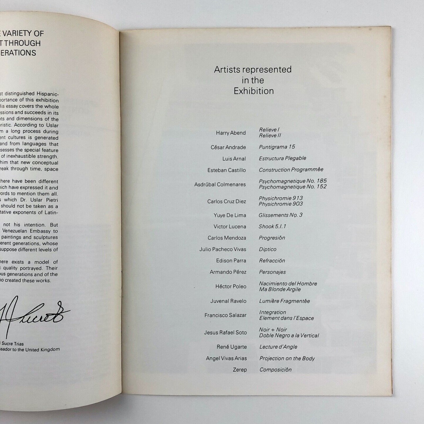 An Exhibition of Venezuelan Art | The Artists Market Association Gallery, London, 1978 - cover design by Carlos Cruz Diez
