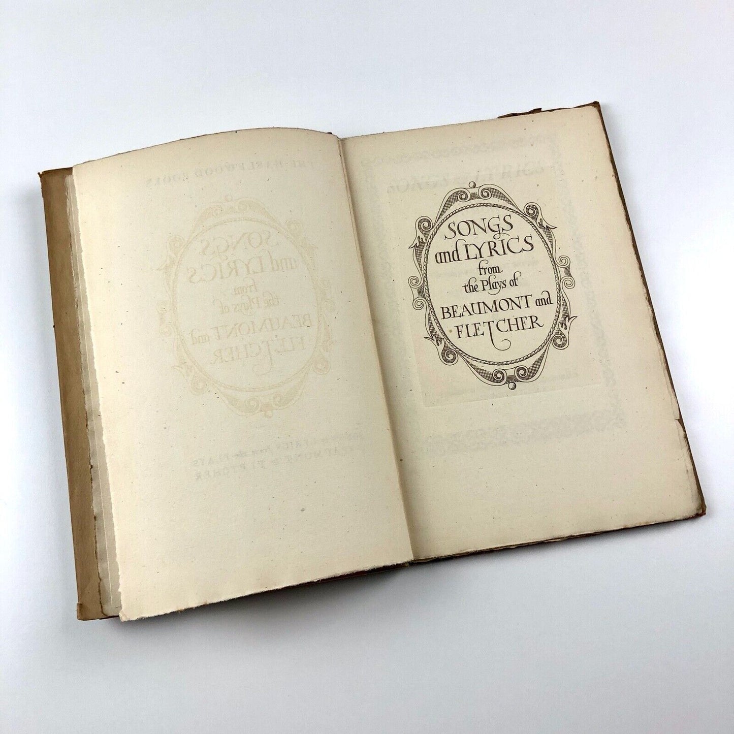 Songs & Lyrics from the Plays of Beaumont and Fletcher | Frederick Etchells, 1928 | Limited edition