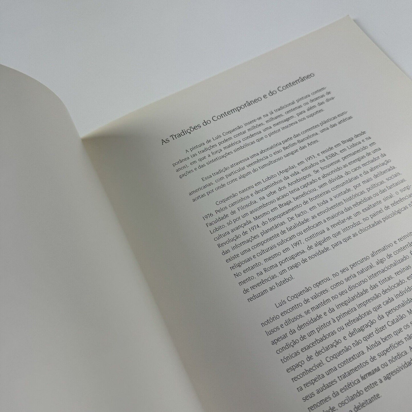 Luís Coquenão. Pintura | Galeria Mário Sequira, Portugal | Exhibition catalogue, 1997