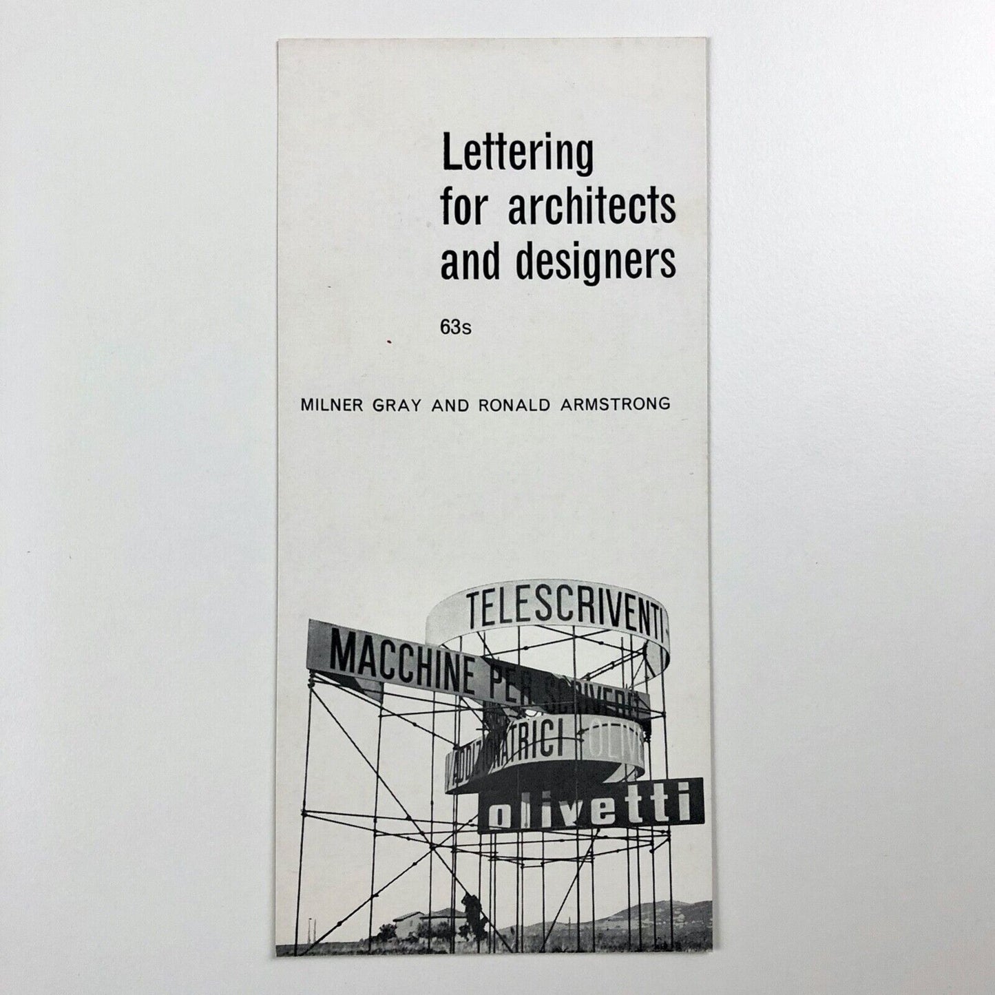 Ephemera: Promotional flyer/order form for Lettering for architects and designers by Milner Gray and Ronald Armstrong, 1962