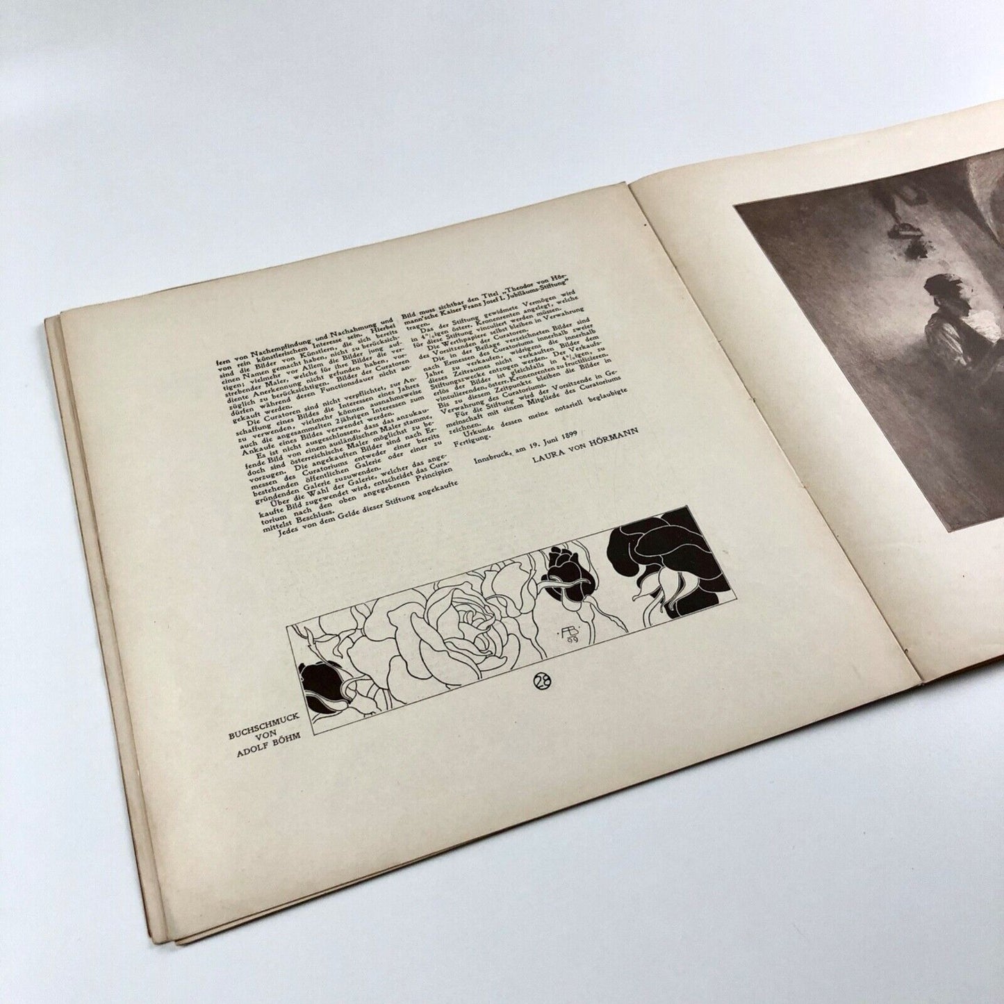 Ver Sacrum Vienna Secession art magazine - heft 7 1899 (Poor condition)