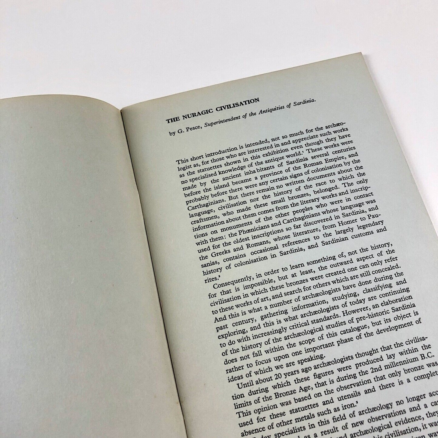 Ancient Bronzes from Sardinia | introduction by G. Pesce, Arts Council, 1954