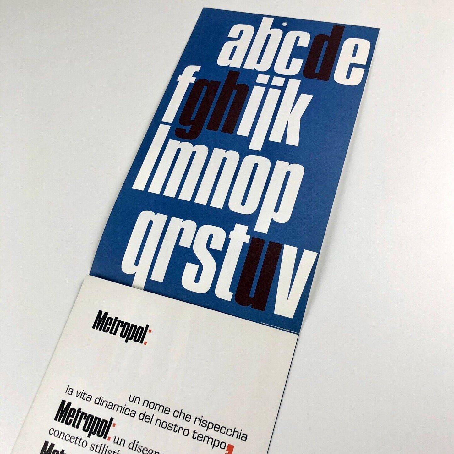 Metropol type specimen leaflet | Societá Nebiolo, Torino | Attrazione Grafica, undated