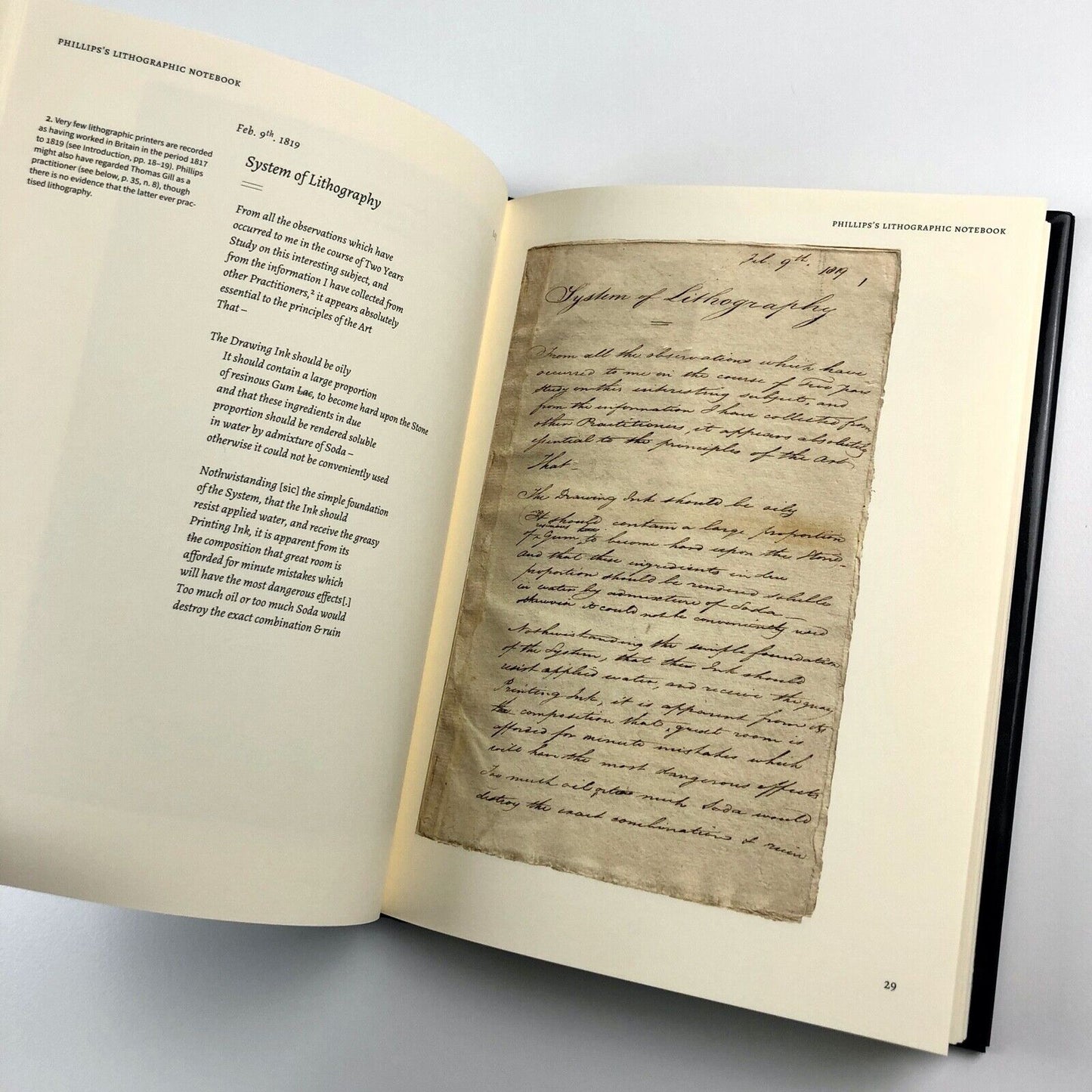 John Phillips’s Lithographic Notebook | Edited by Michael Twyman PHS 2016