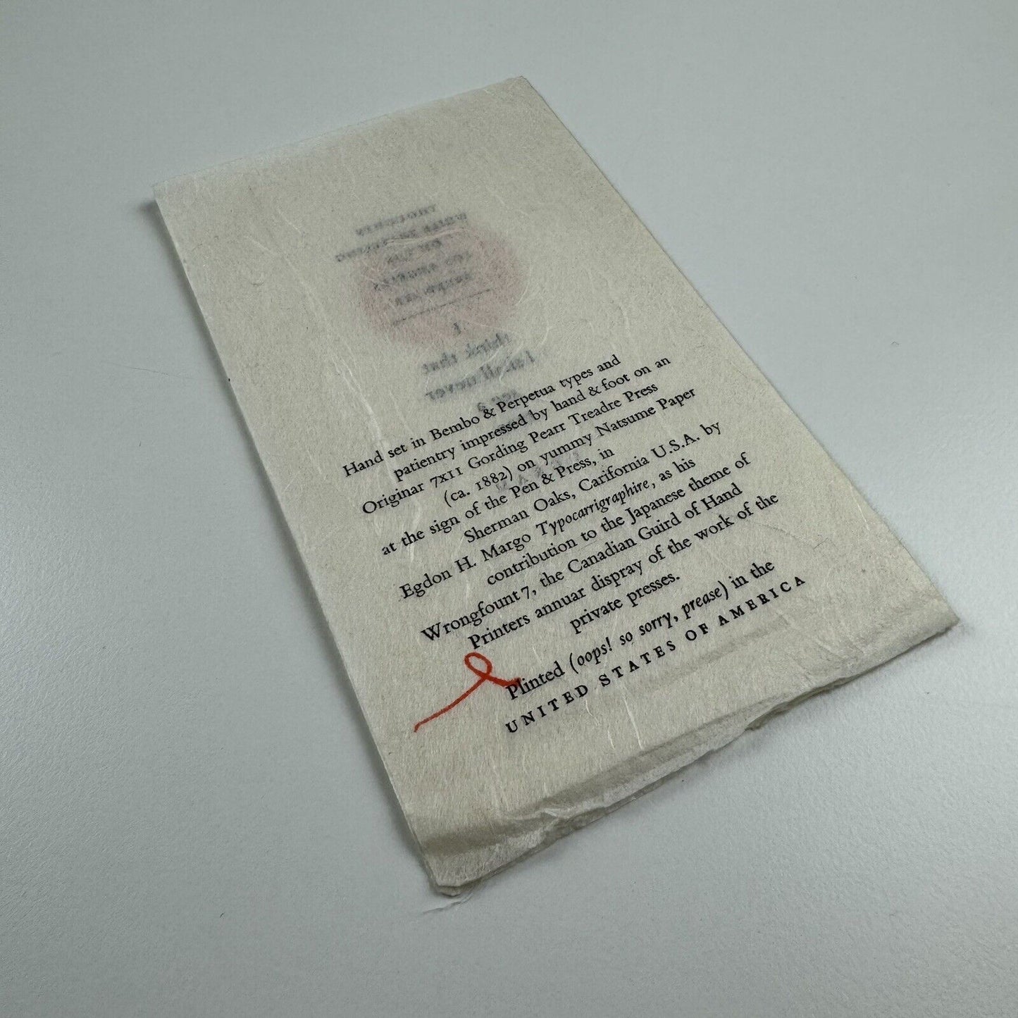 HAIKU.S.A. by Egdon H. Margo | Wroungfount 7, Canadian Guild of Hand Printers | Sherman Oaks