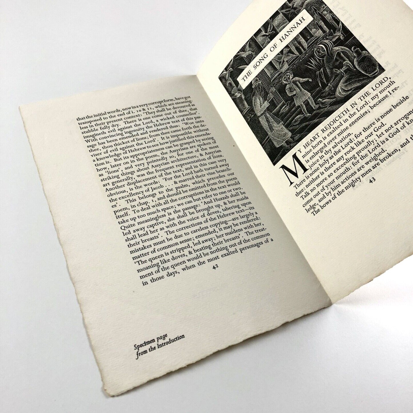 Prospectus Roses of Sharon W.O.E Oesterley | Mary Groom | Golden Cockerel Press, 1937