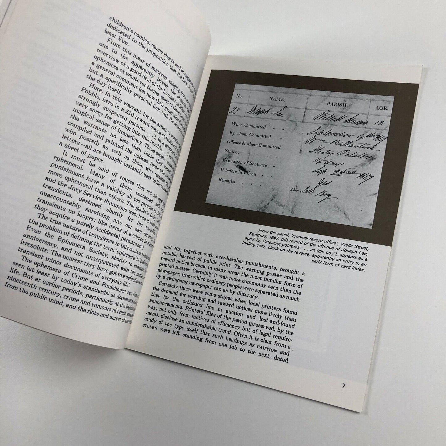 The Ephemera of Crime and Punishment by Maurice Rickards | Ephemera Society, 1983