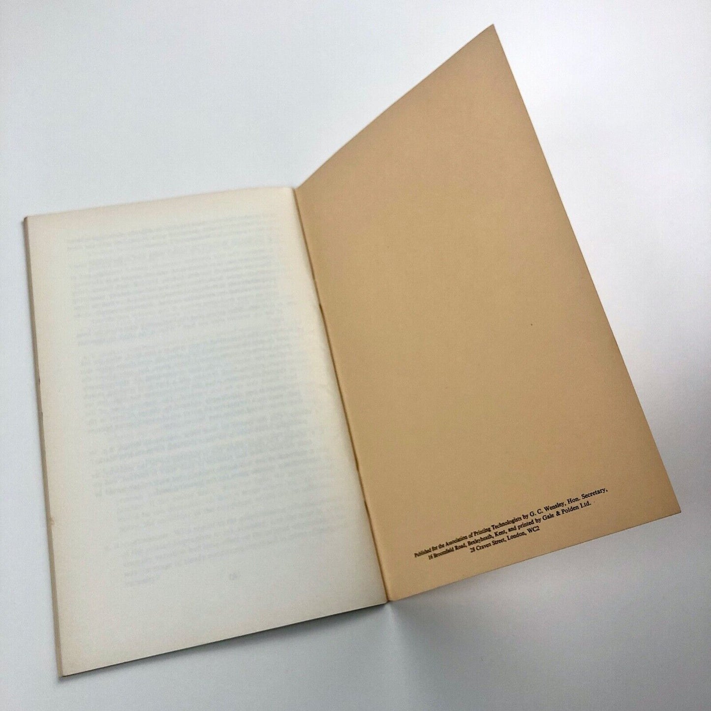 Printing Technology | Association of Printing Technologists Aug 1961 Vol V No 1