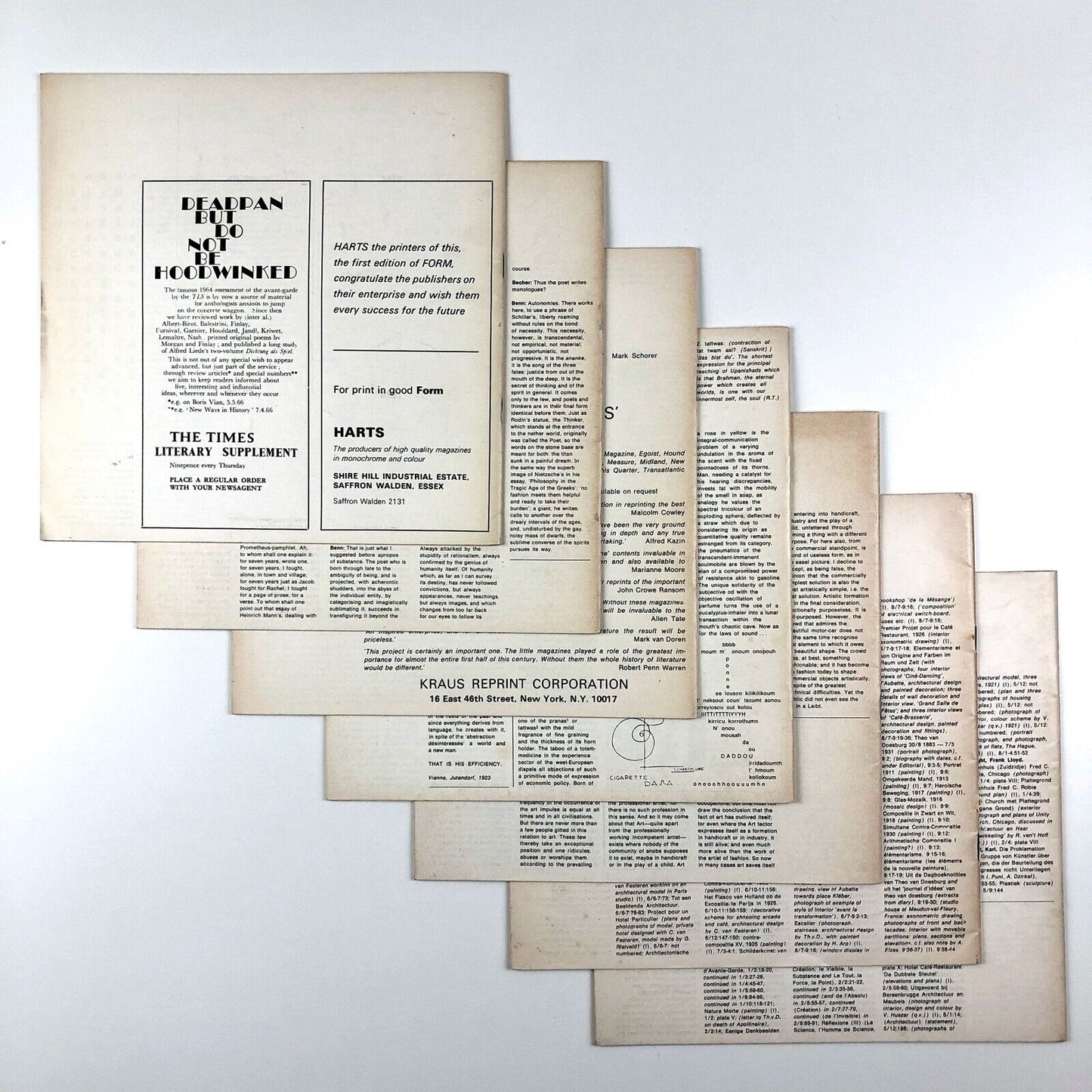 Form magazine – issues 1 to 7 | Philip Steadman Stephen Bann Sep 1966 - Mar 1968
