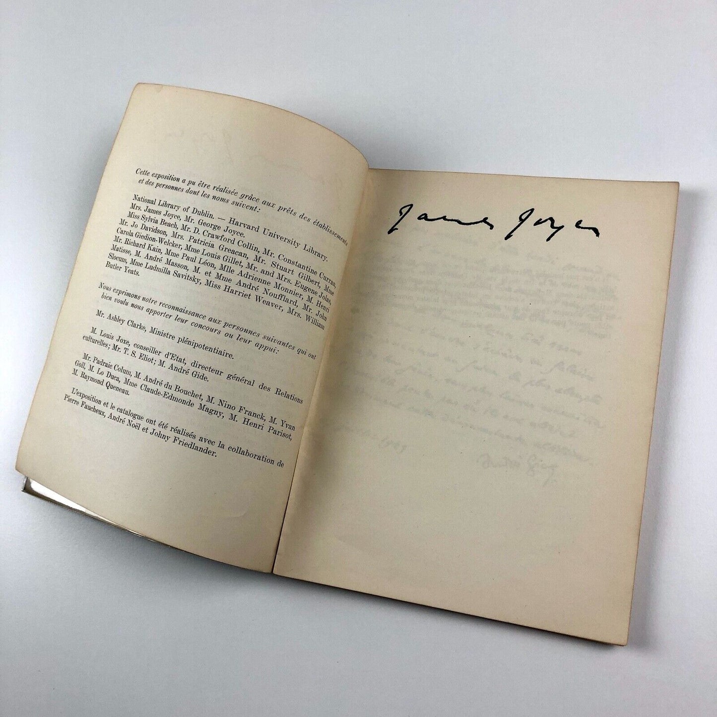 Sa vie, son oeuvre, son rayonnement James Joyce 1949 exhibition, La Hune, Paris