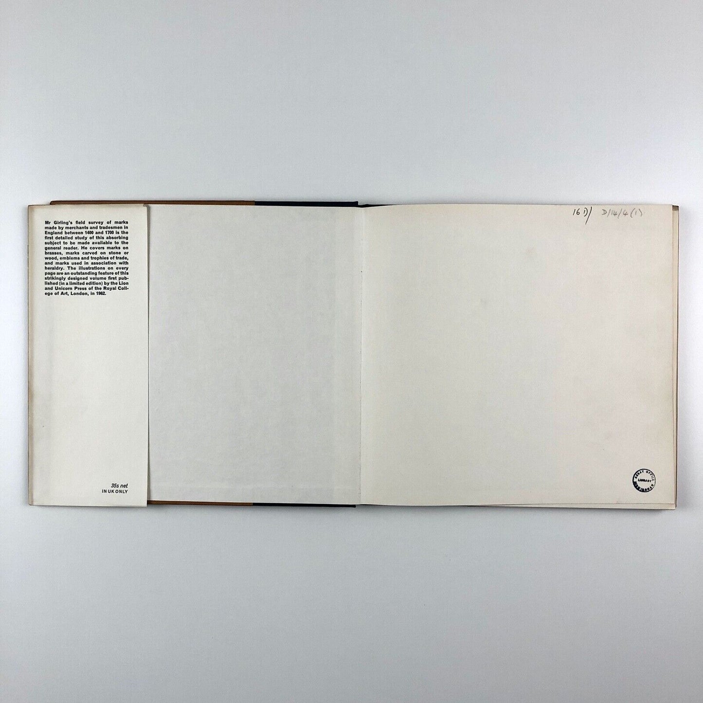 English Merchants' Marks by F. A. Girling | Oxford University Press, 1964