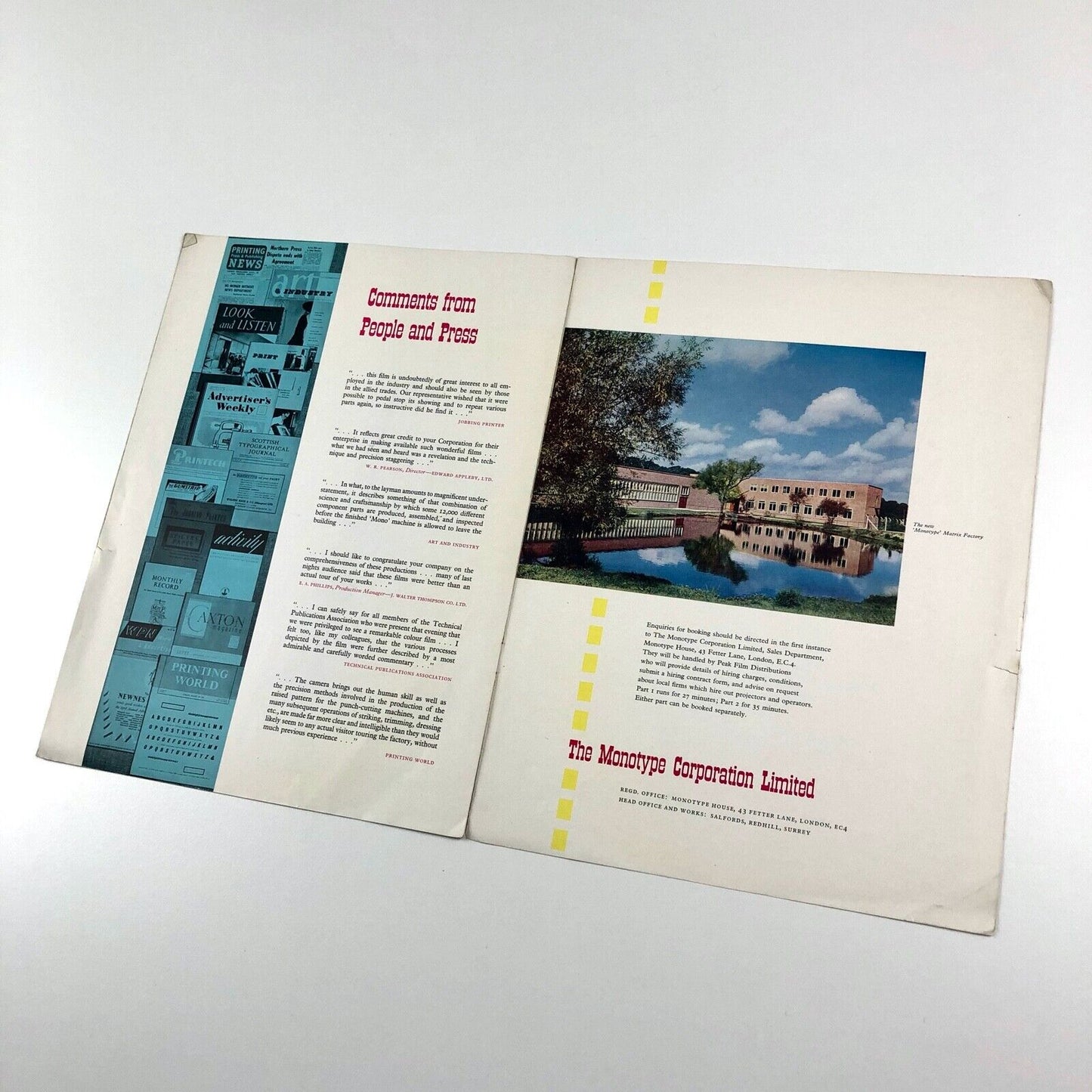 Making Sure – A colour and sound film in two parts traces the making of matrices and machines at the Monotype Works | The Monotype Corporation