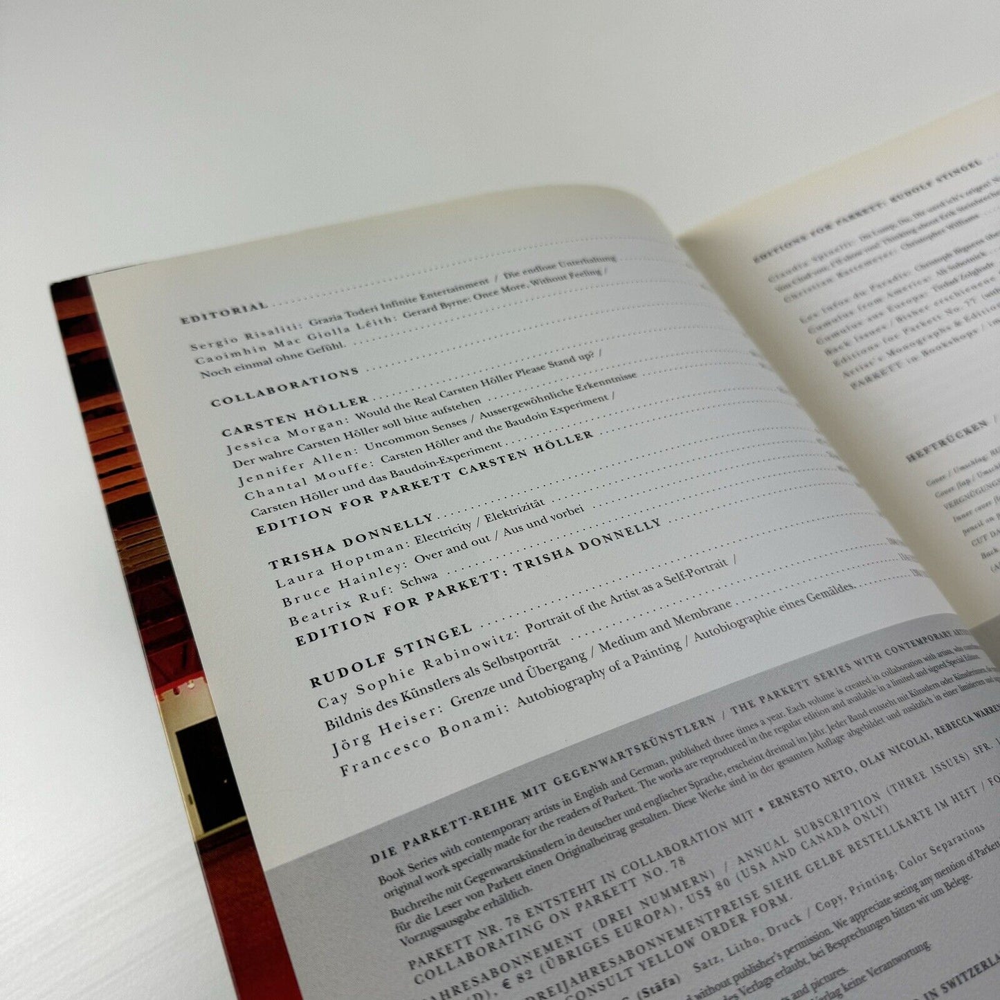 Parkett. No 77, 2006 journal | Carsten Höller, Trisha Donnelly, Rudolf Stingel