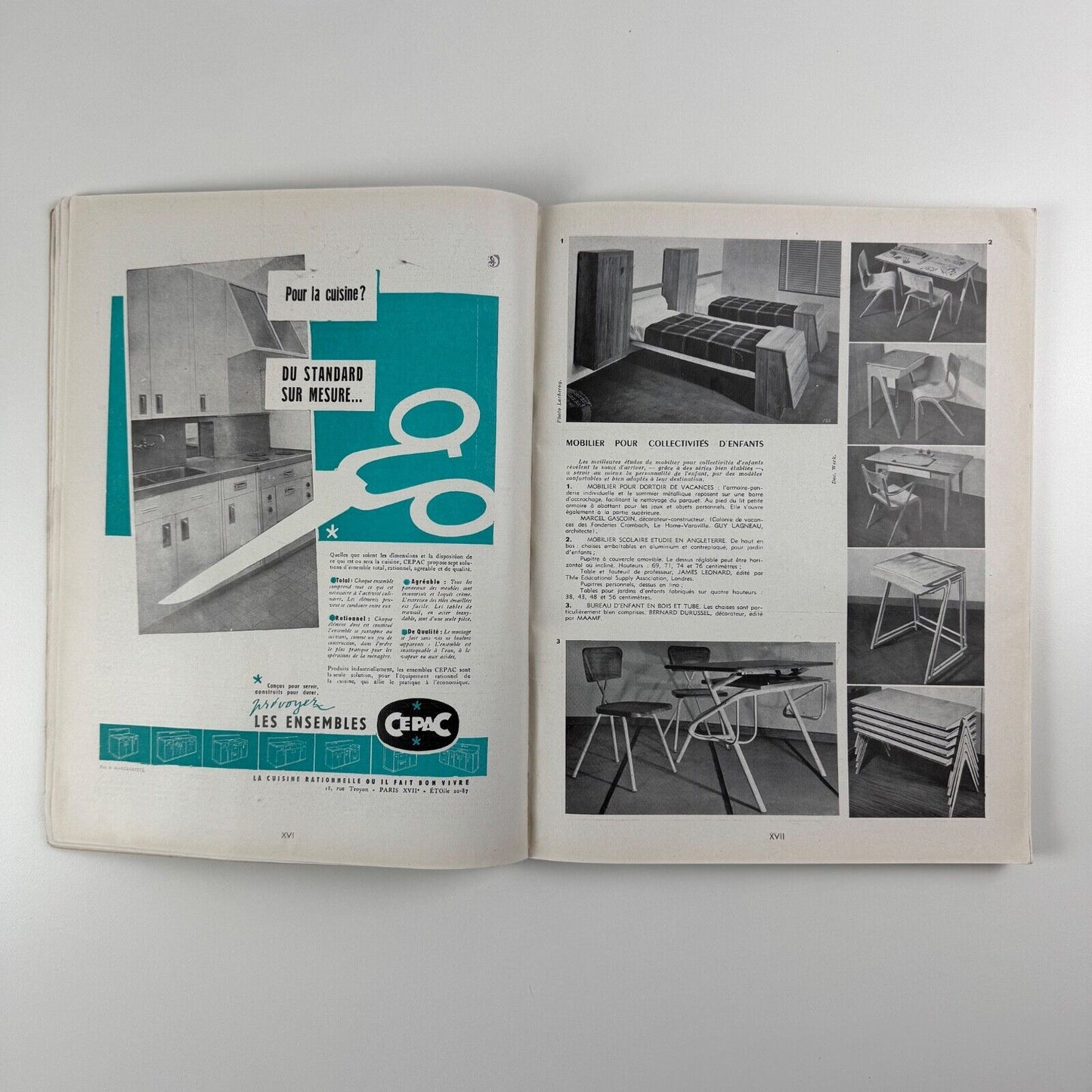 L'architecture d’aujourd’hui. L’architecture et l’enfance. No. 25, August 1949 | Ascoral des Jeaunes. Le Corbusier connection