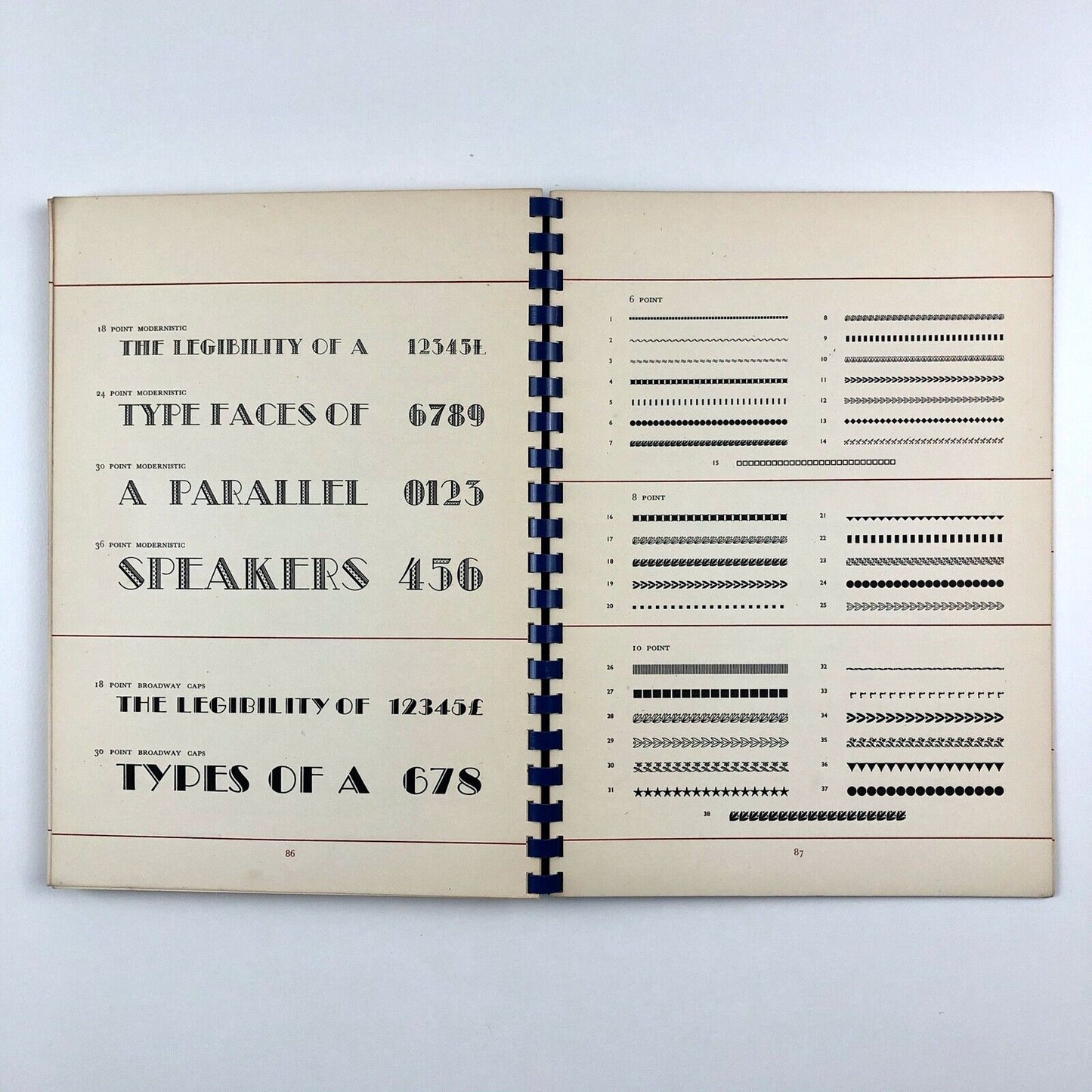 ABCD Caines Type Faces | Type specimen book | W. S. Caines, 1950