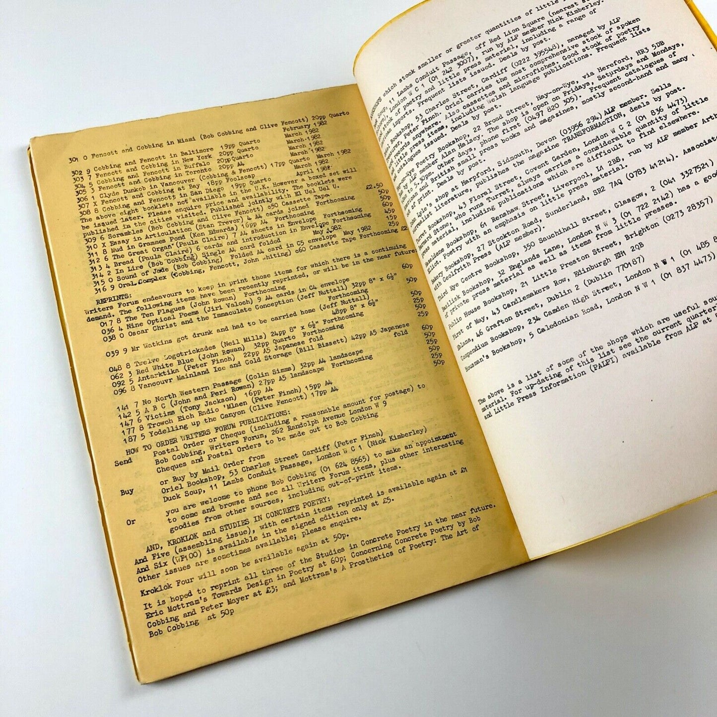 Catalogue of Little Press Books in Print | 7th edition, 1982 | Association of Little Presses