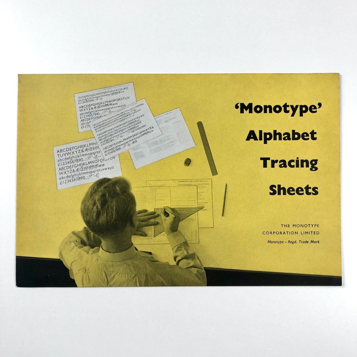 Monotype Alphabet Tracing Sheets – promotional leaflet, The Monotype Corporation