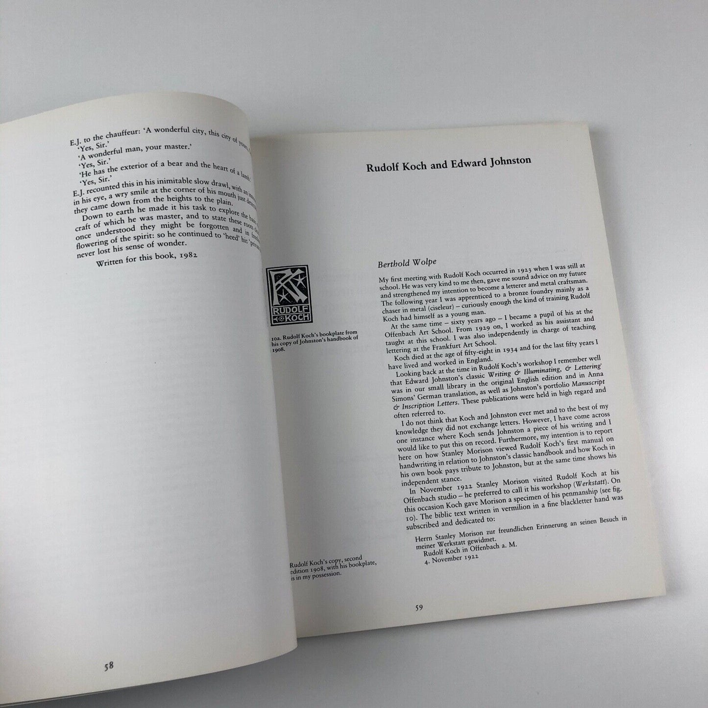 Edward Johnston. Lessons in Formal Writing ed Heather Child & Justin Howes | Lund Humphries, 1986