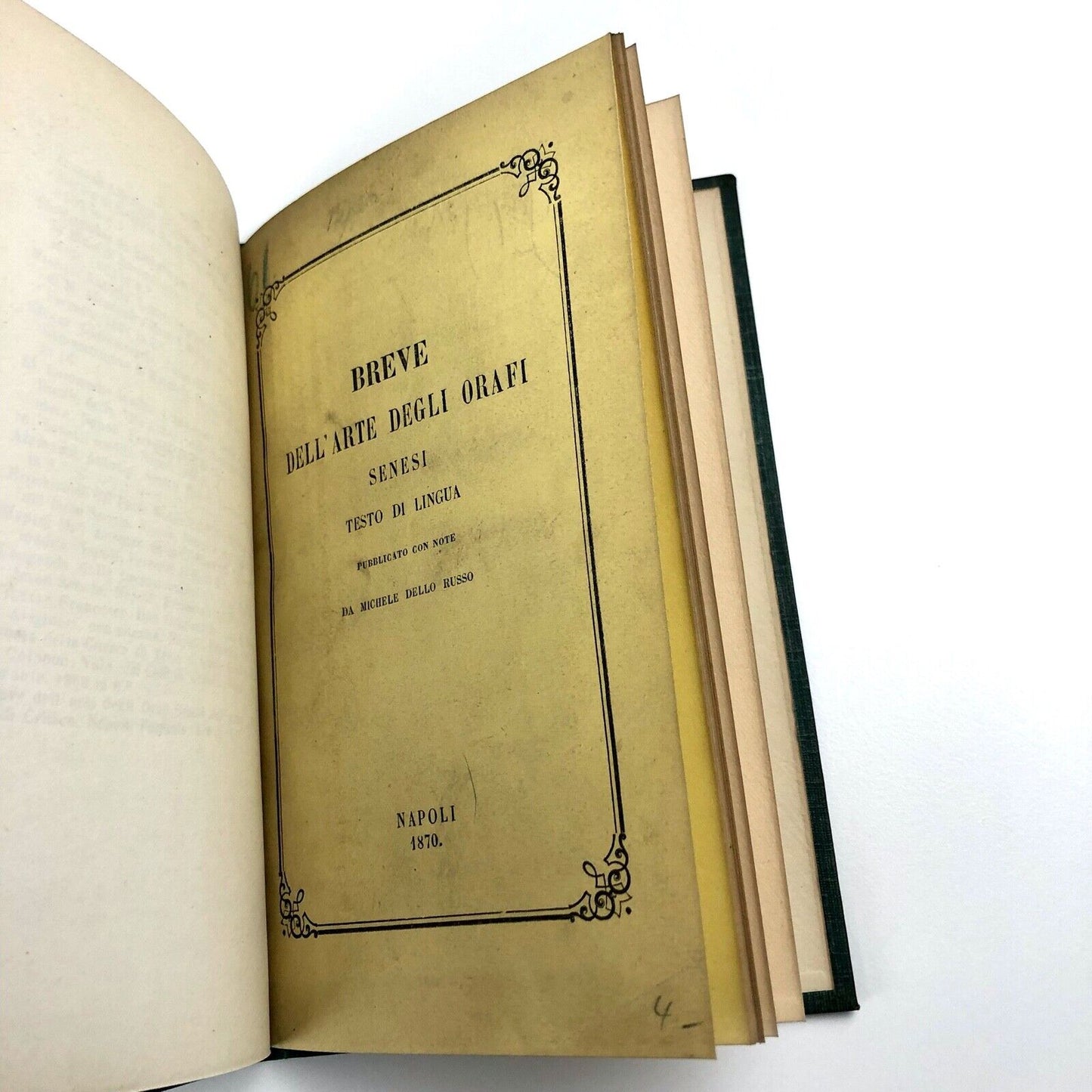 Breve Dell'Arte Degli Orafi by Michele dello Russo | Antonio Ferrante, Napoli 1870