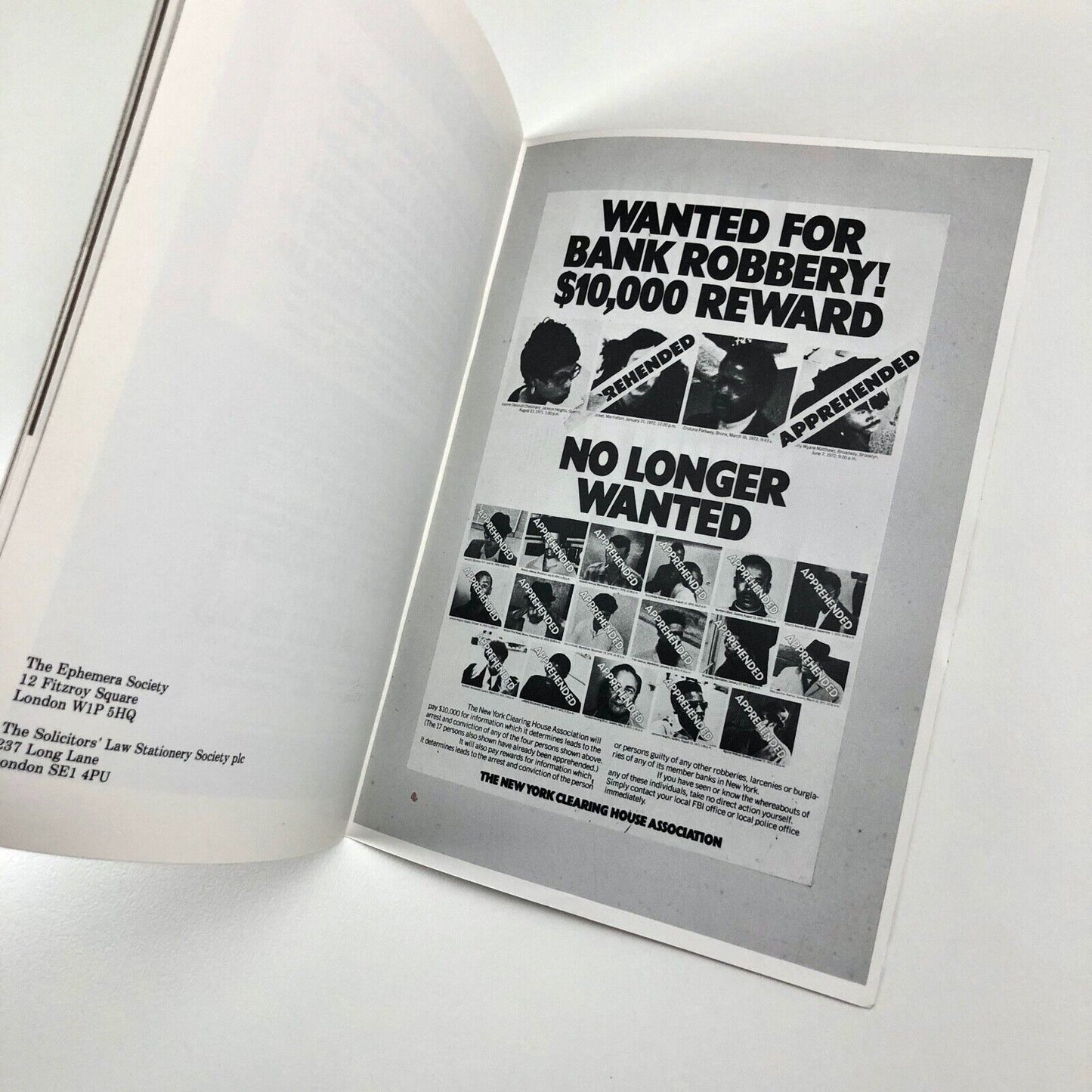 The Ephemera of Crime and Punishment by Maurice Rickards | Ephemera Society, 1983