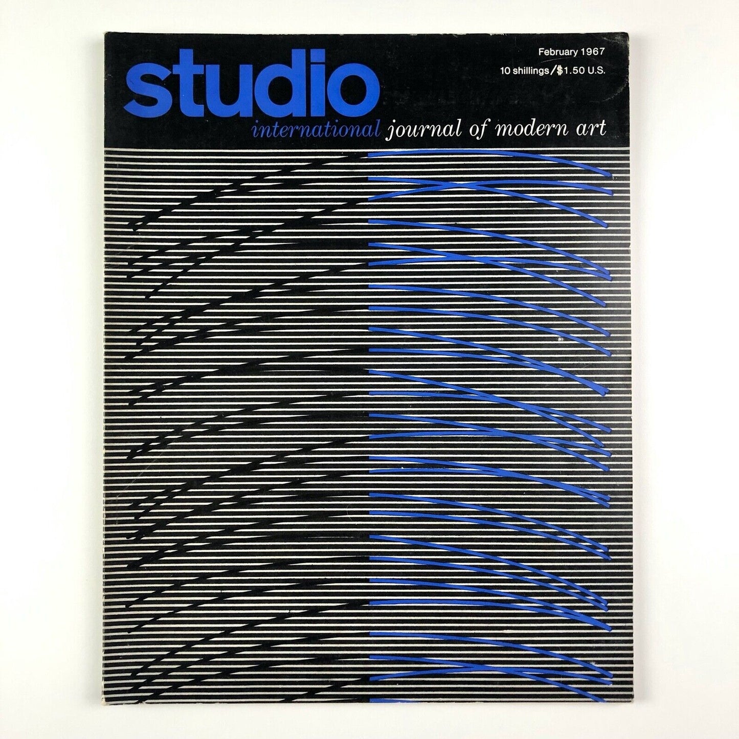 Studio International journal of modern art | Kinetic Art | Vol 173, No 886 | Feb 1967 | front cover design by Jesus-Raphael Soto