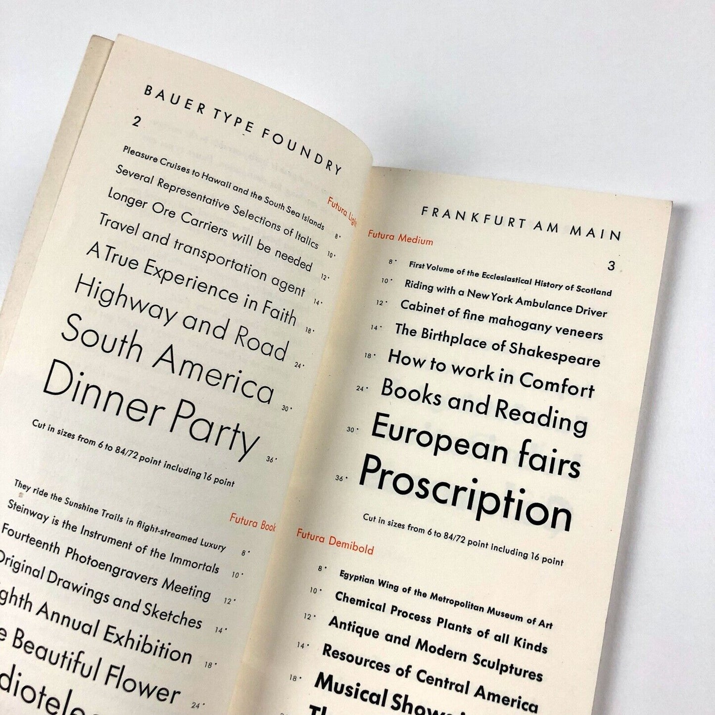 'For Your Guidance' – Bauer Type Foundry type specimen booklet, undated