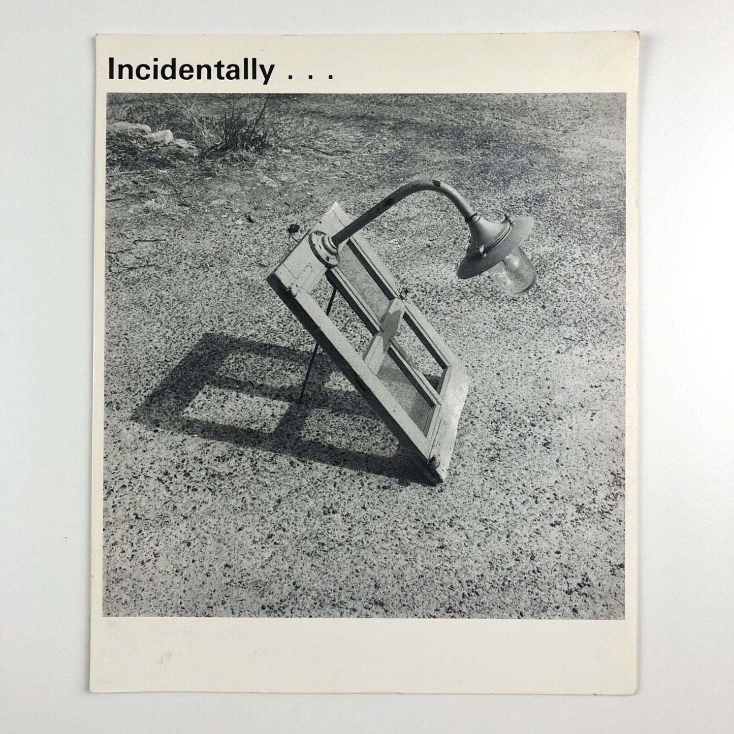 Folding card for Incidentally... The Winchester Gallery, 1986 | Selected by Sue Arrowsmith. Text by Michael Archer |