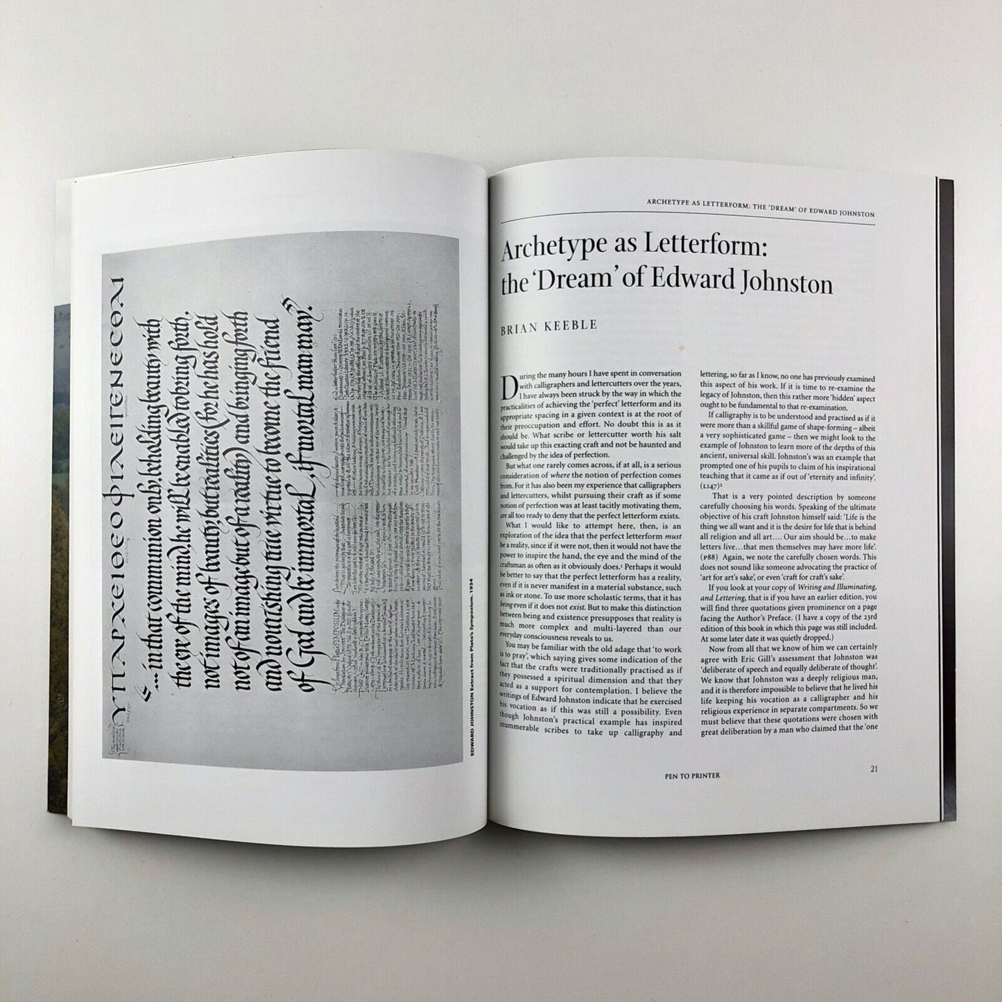 Pen to Printer. A special edition of The Scribe No. 77 & EJF Journal No. 8 | 2003