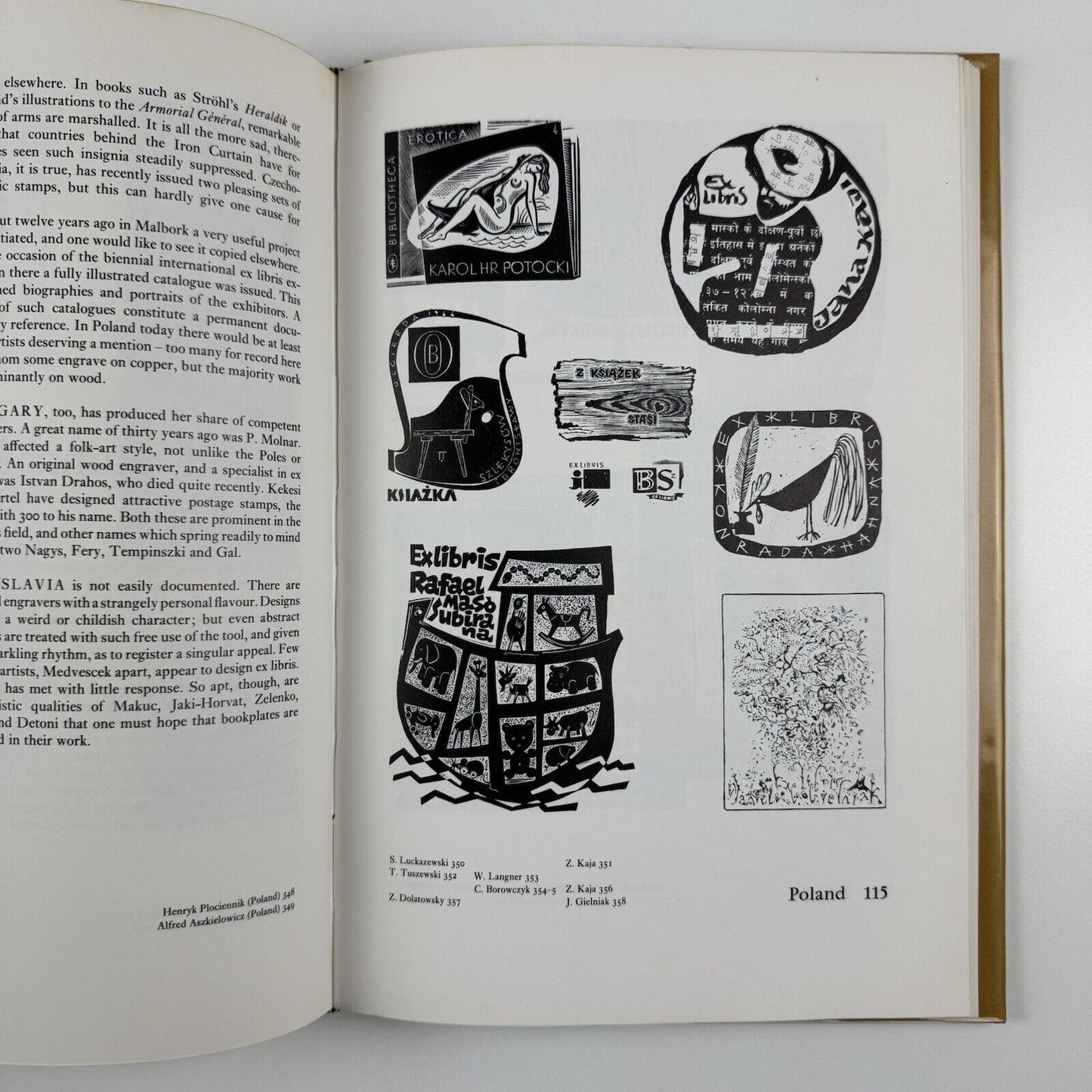 Engraved Bookplates. European Ex Libris 1950-70 by Mark Severin and Anthony Reid | Private Libraries Association, 1972