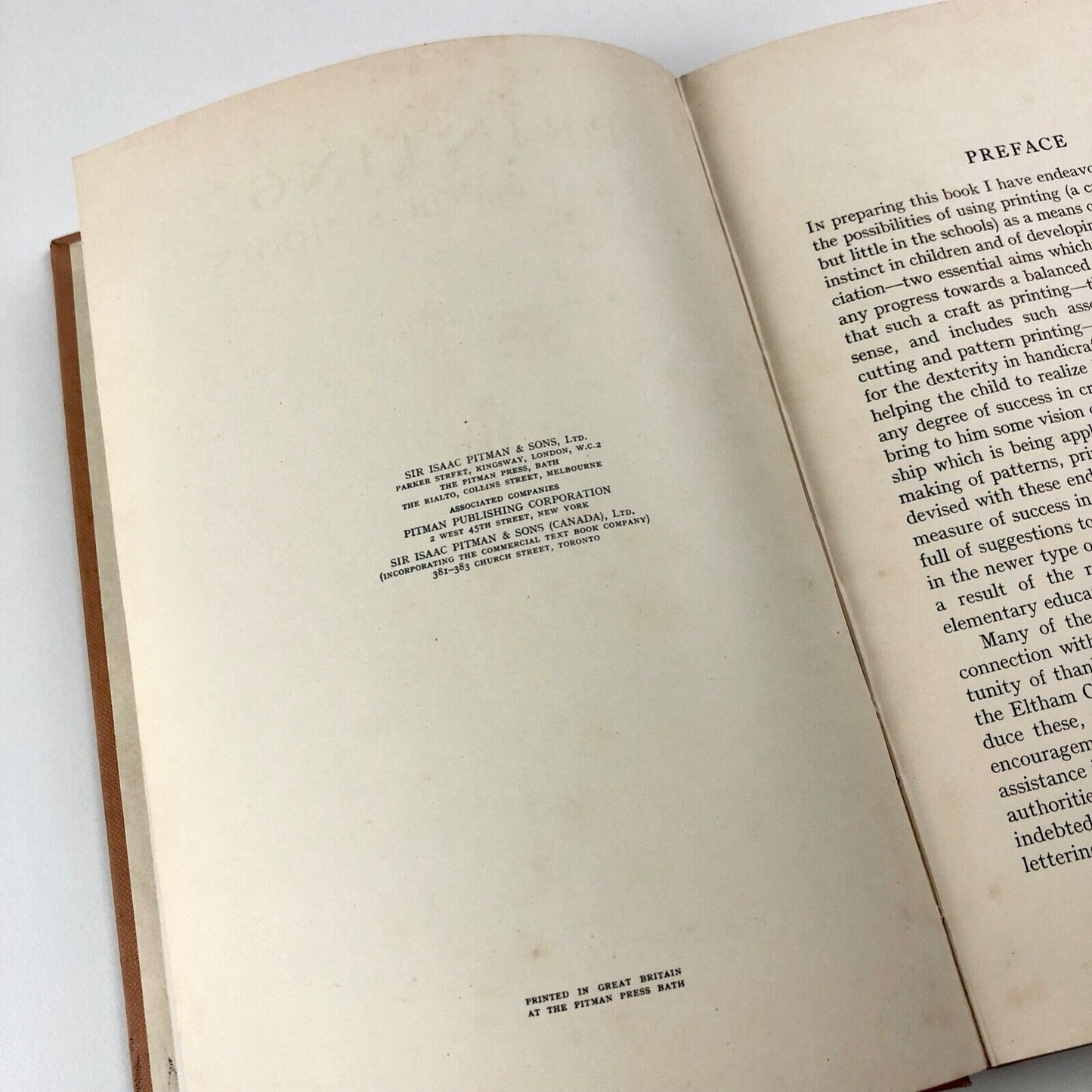 Printing – A Craft for Schools by H.E.V. Gillham | Pitman, London 1933
