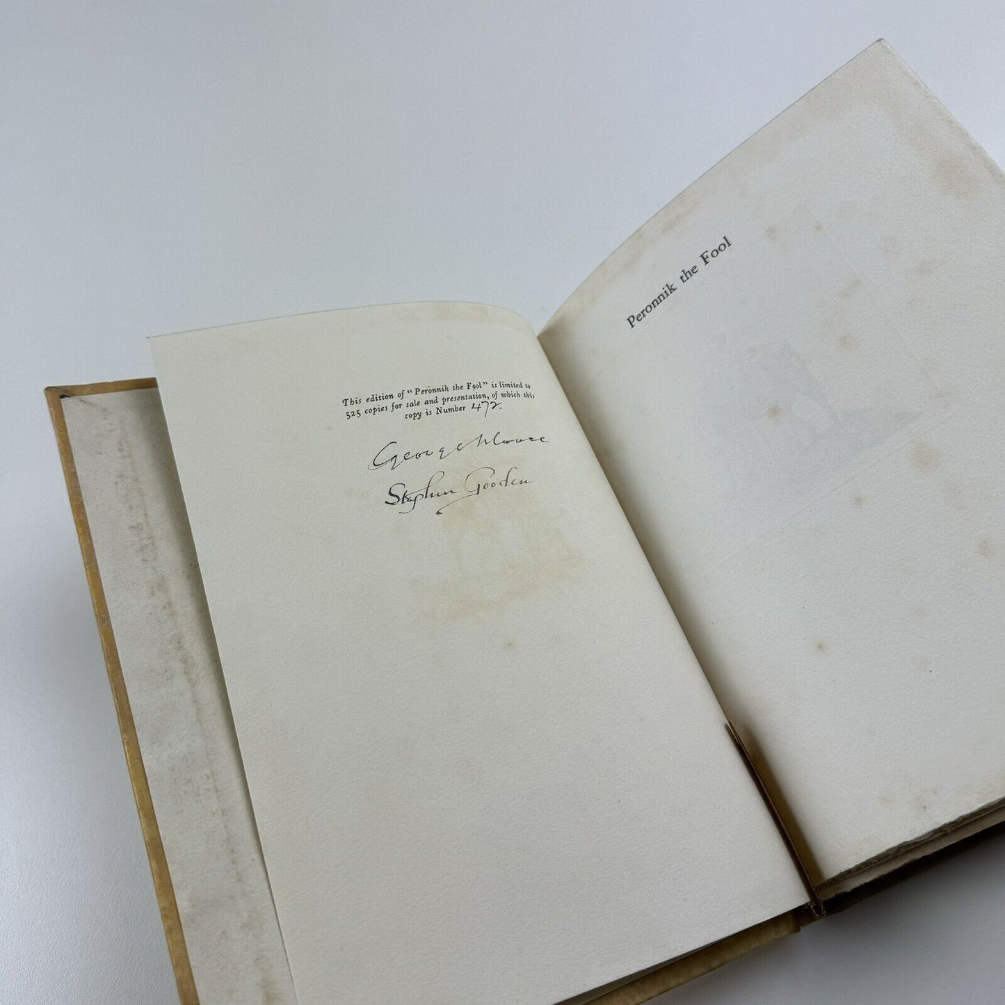 Peronnik the Fool by George Moore | Engravings by Stephen Gooden | George G. Harrap, 1933 | Signed limited edition