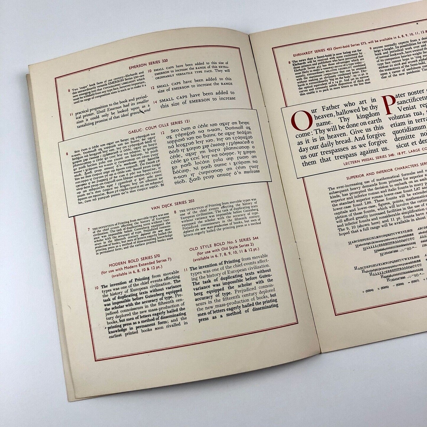 Monotype matrix-making | 1955 type specimen booklet | Will Carter, Ashley Havinden